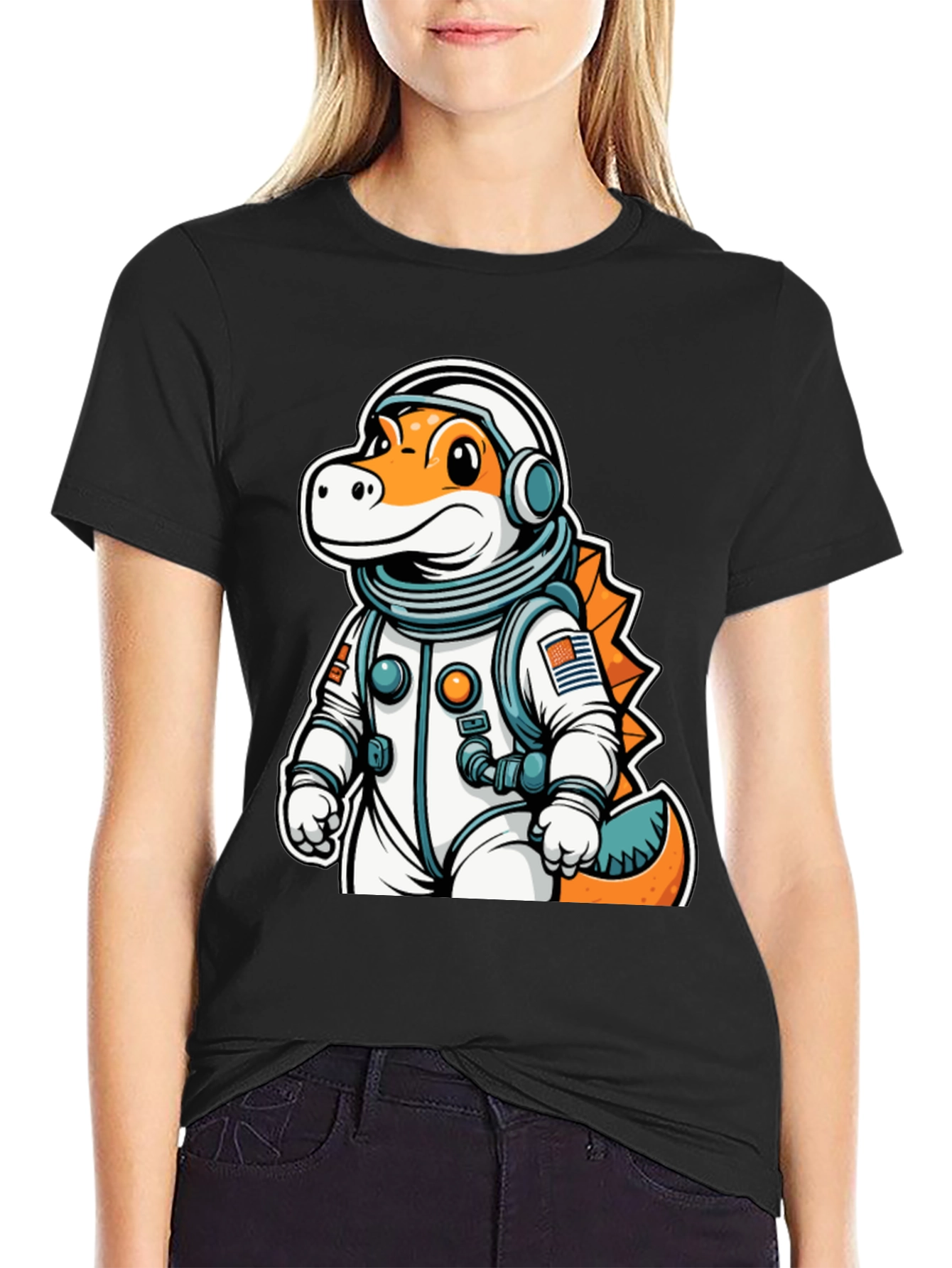 Dino Astronaut T-Shirt - Space Explorer Tee - 2