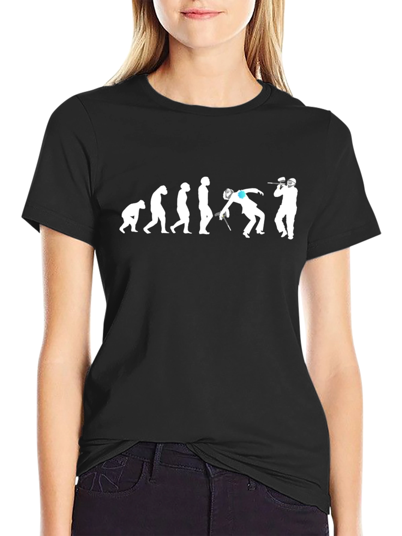 Black Paintball Evolution Black T-Shirt view 2