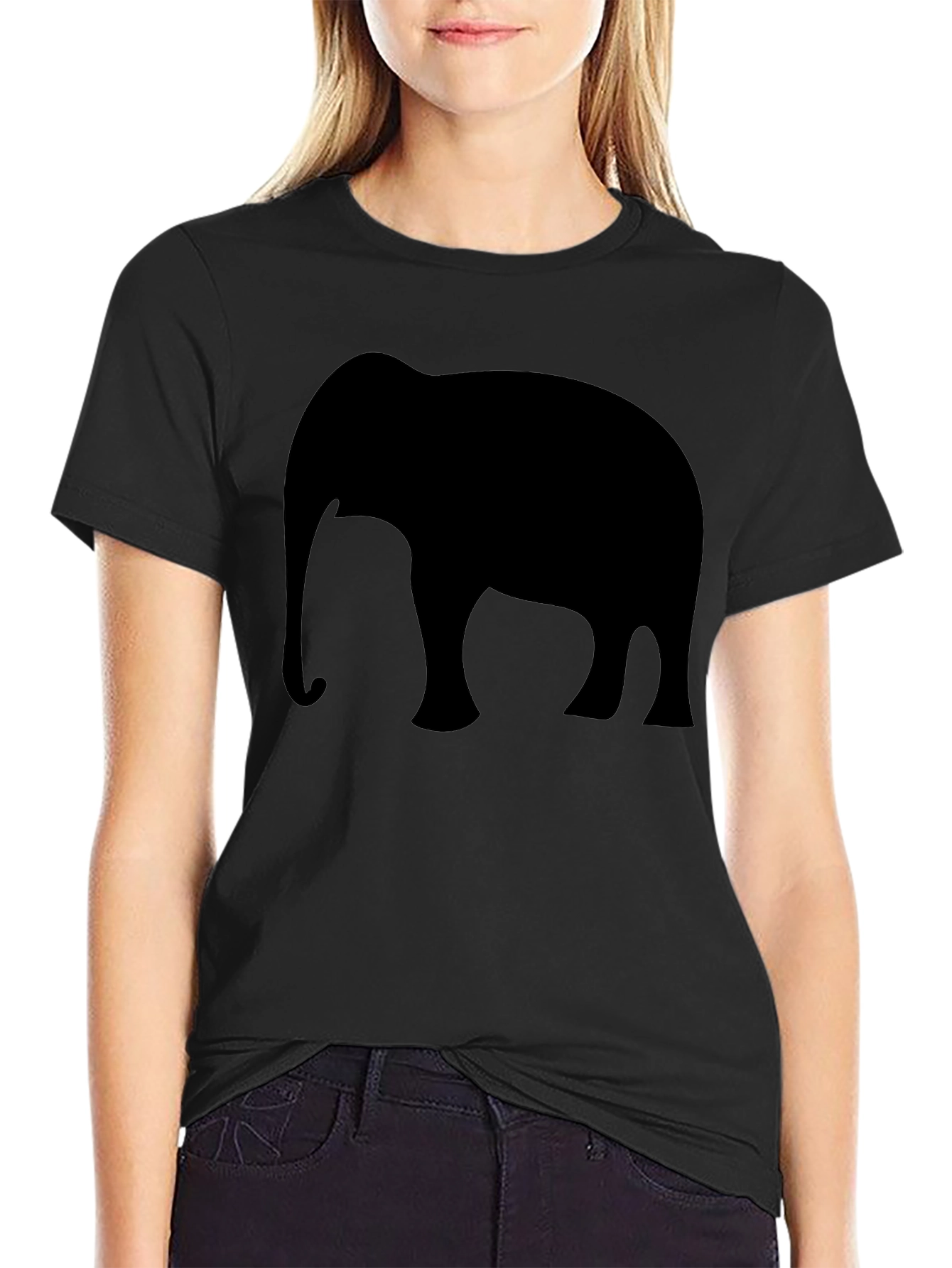 Black Black Elephant Graphic Tee - Men's Crew Neck view 2