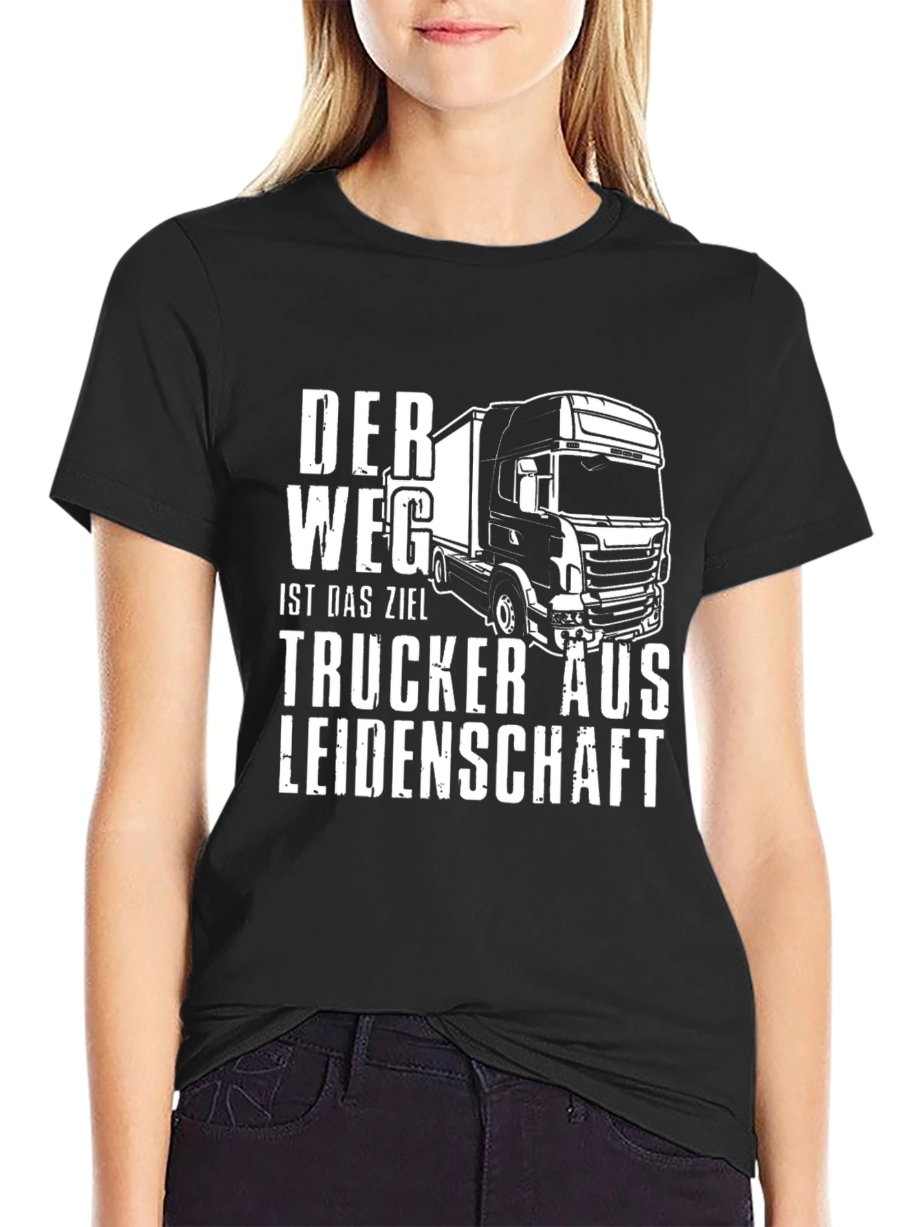 Trucker T-Shirt - Der Weg Ist Das Ziel - Passionate Trucker Tee - 2