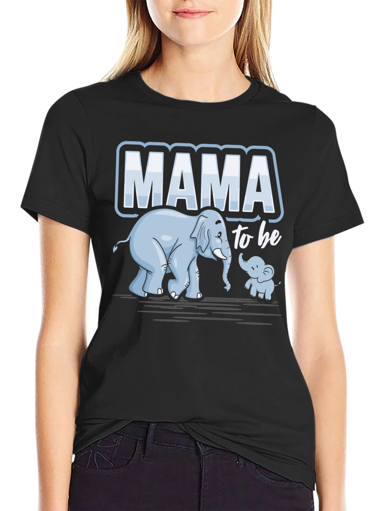 Mama to Be Elephant Graphic Tee - 2