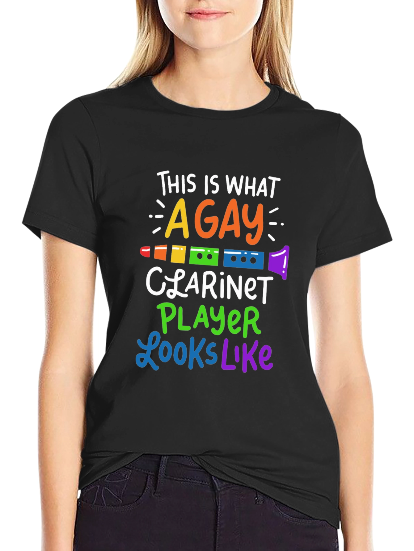 Gay Clarinet Player T-Shirt: LGBTQ Pride Musical Tee - 2