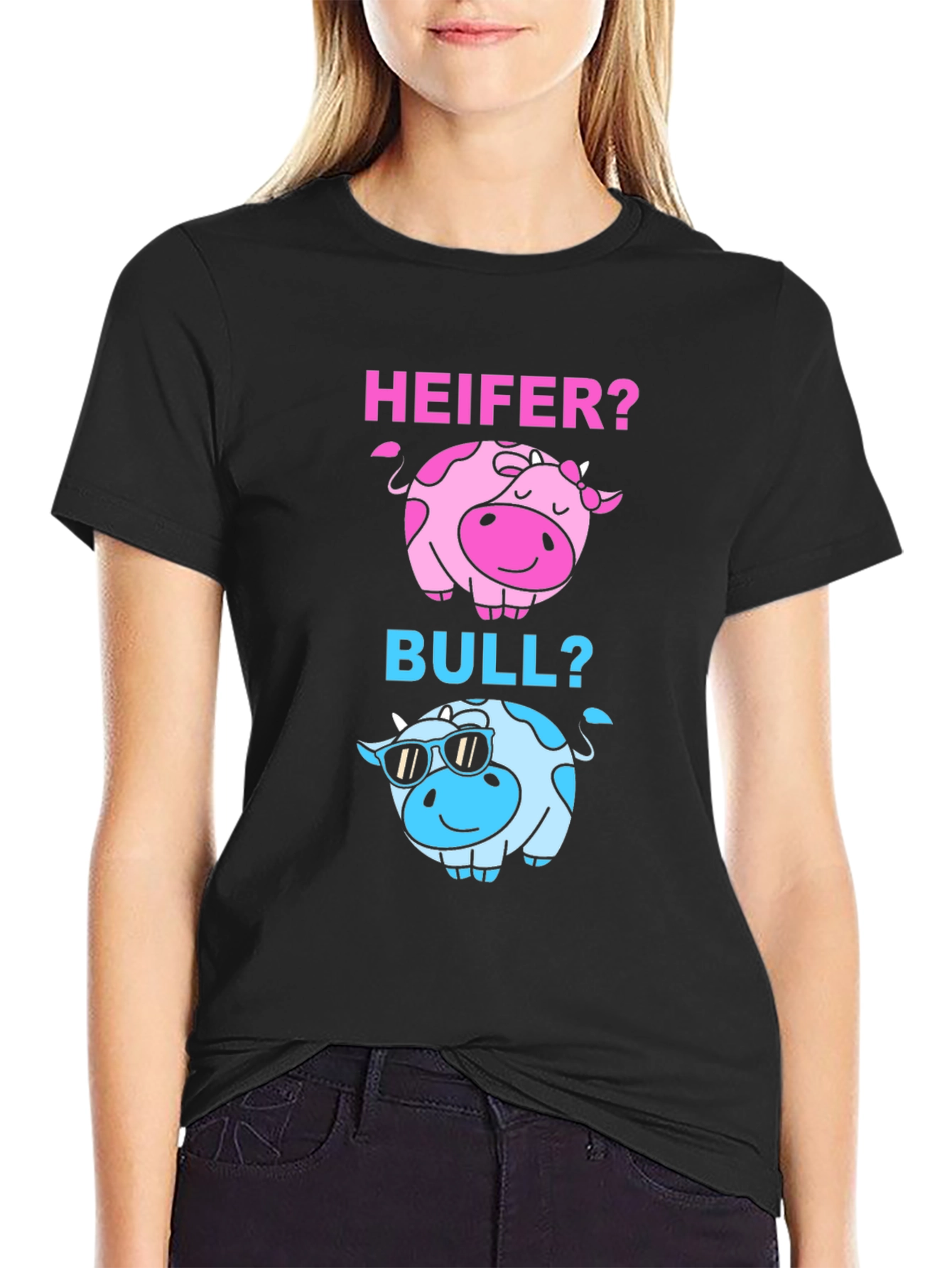 Black Heifer or Bull? Graphic T-Shirt view 2