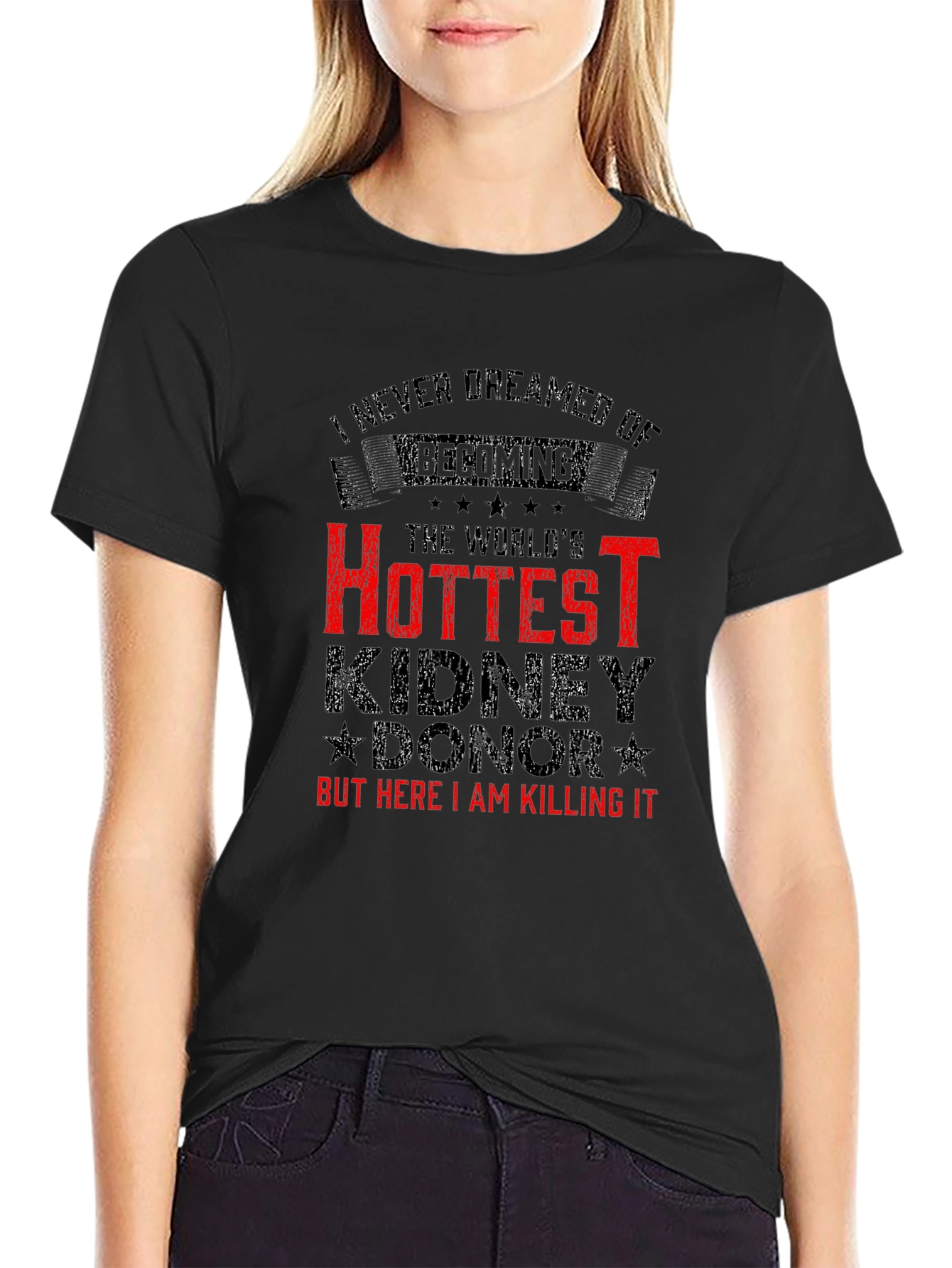 Black Hottest Kidney Donor T-Shirt view 2