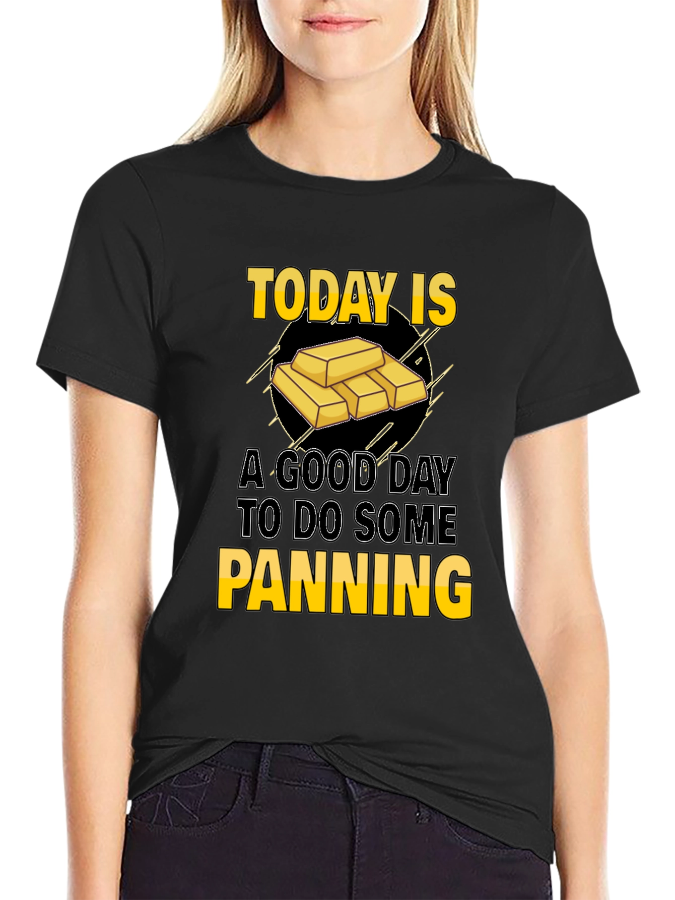 Black Today Is A Good Day To Do Some Panning T-Shirt view 2
