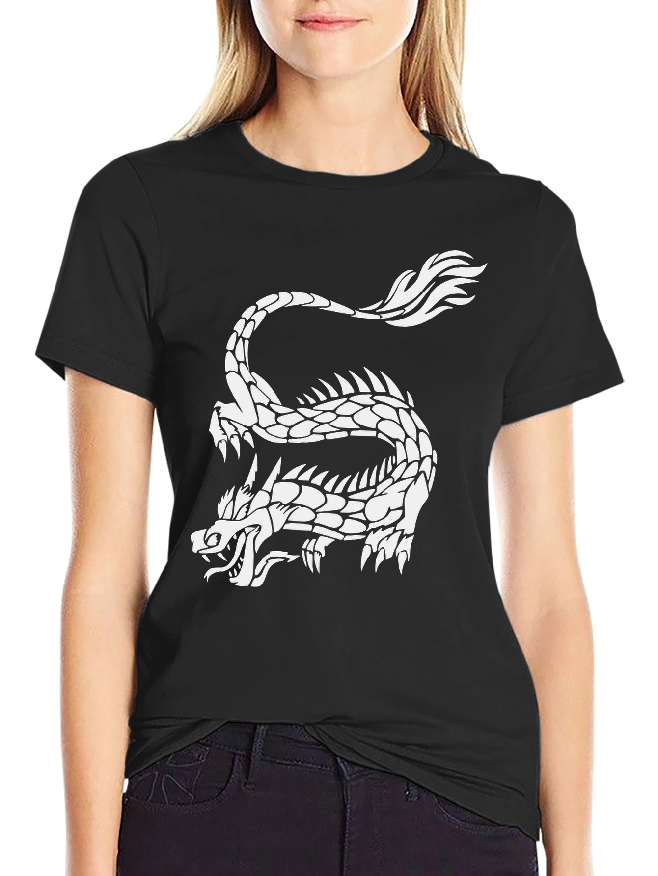 Black Dragon Graphic Tee - Black view 2