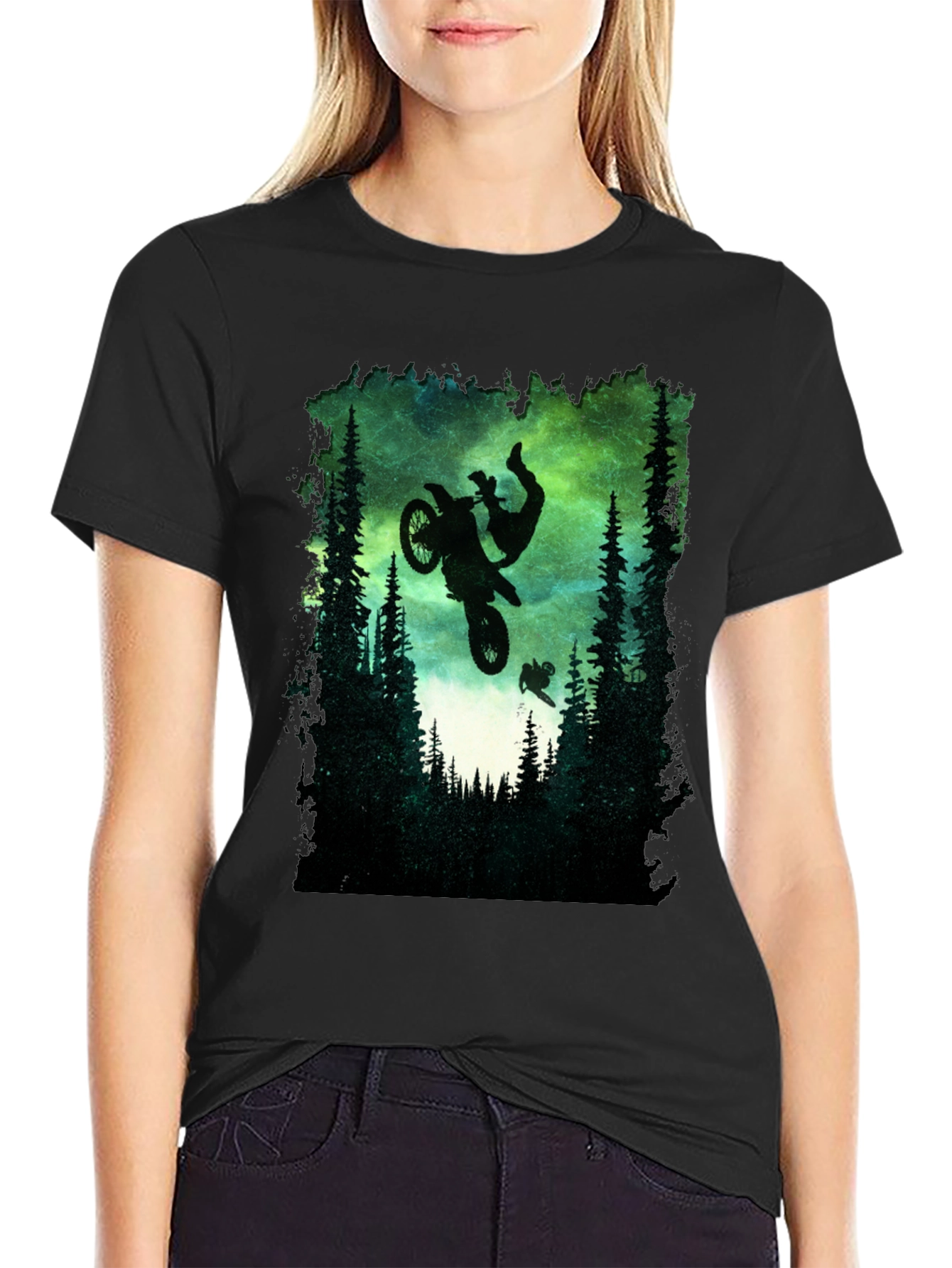 Black Mountain Motocross Graphic T-Shirt view 2
