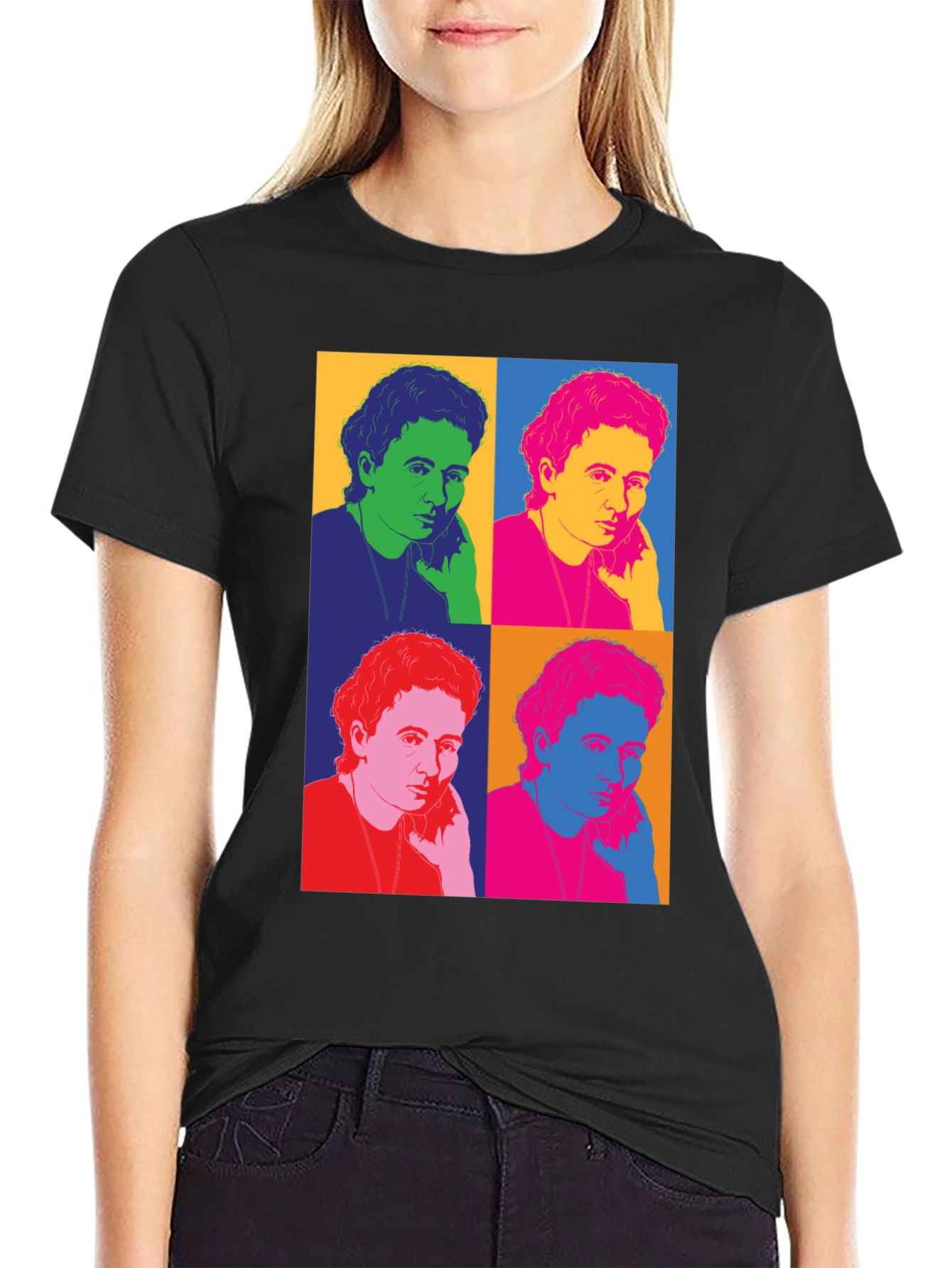 Black Pop Art T-Shirt view 2