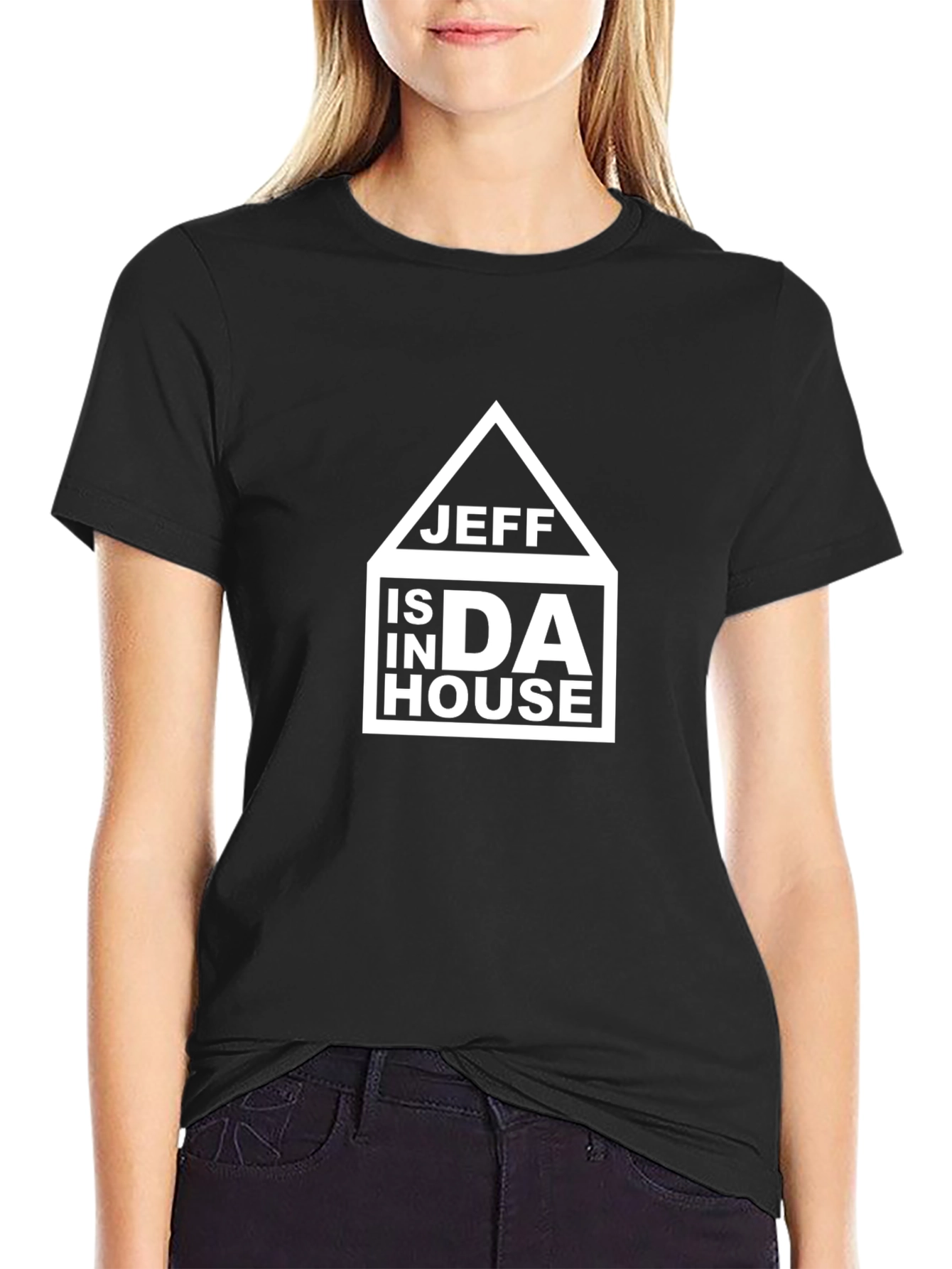 Black Jeff in Da House Black T-Shirt view 2