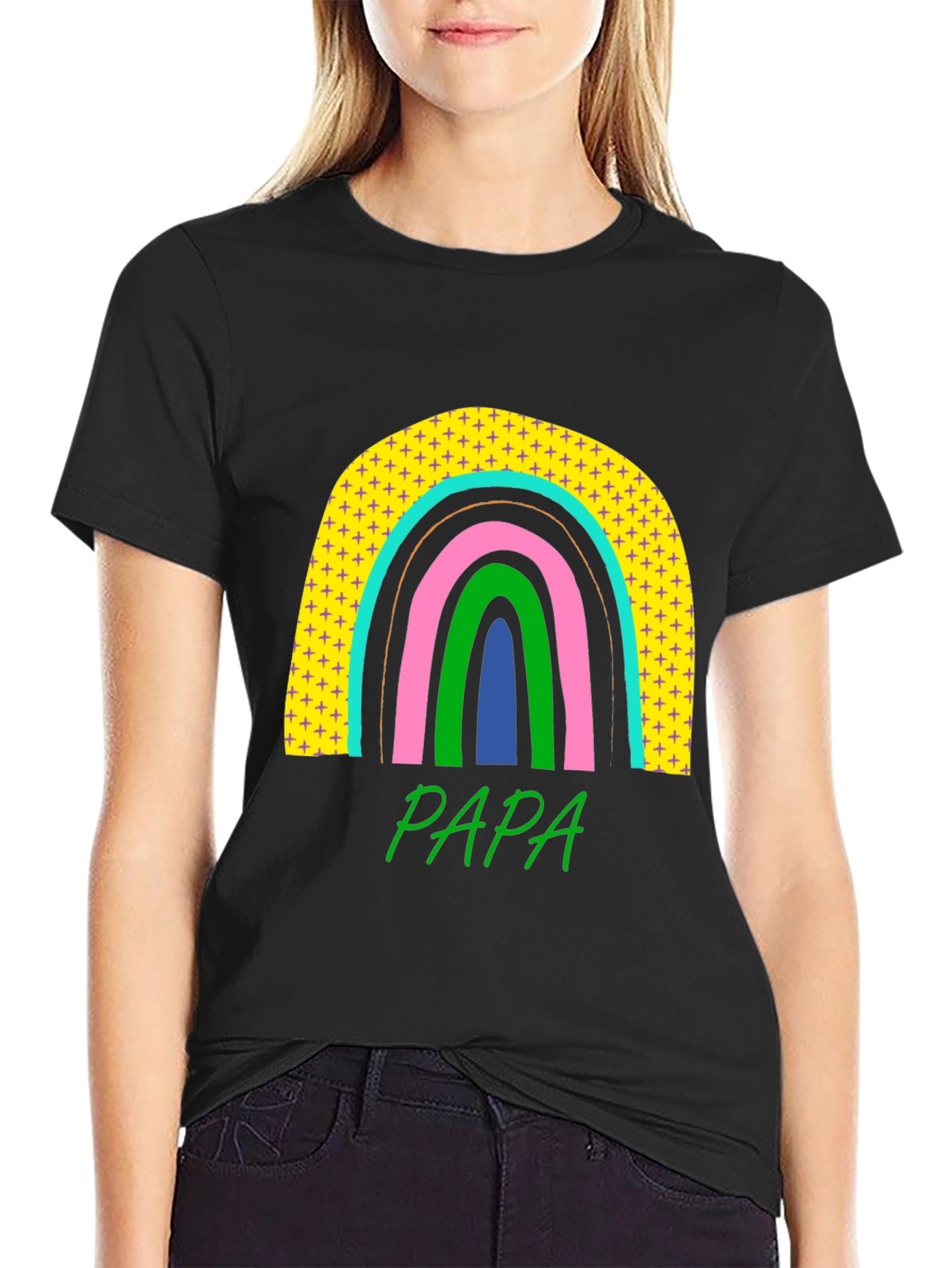 Papa Rainbow Graphic Tee - Father's Day Gift - 2