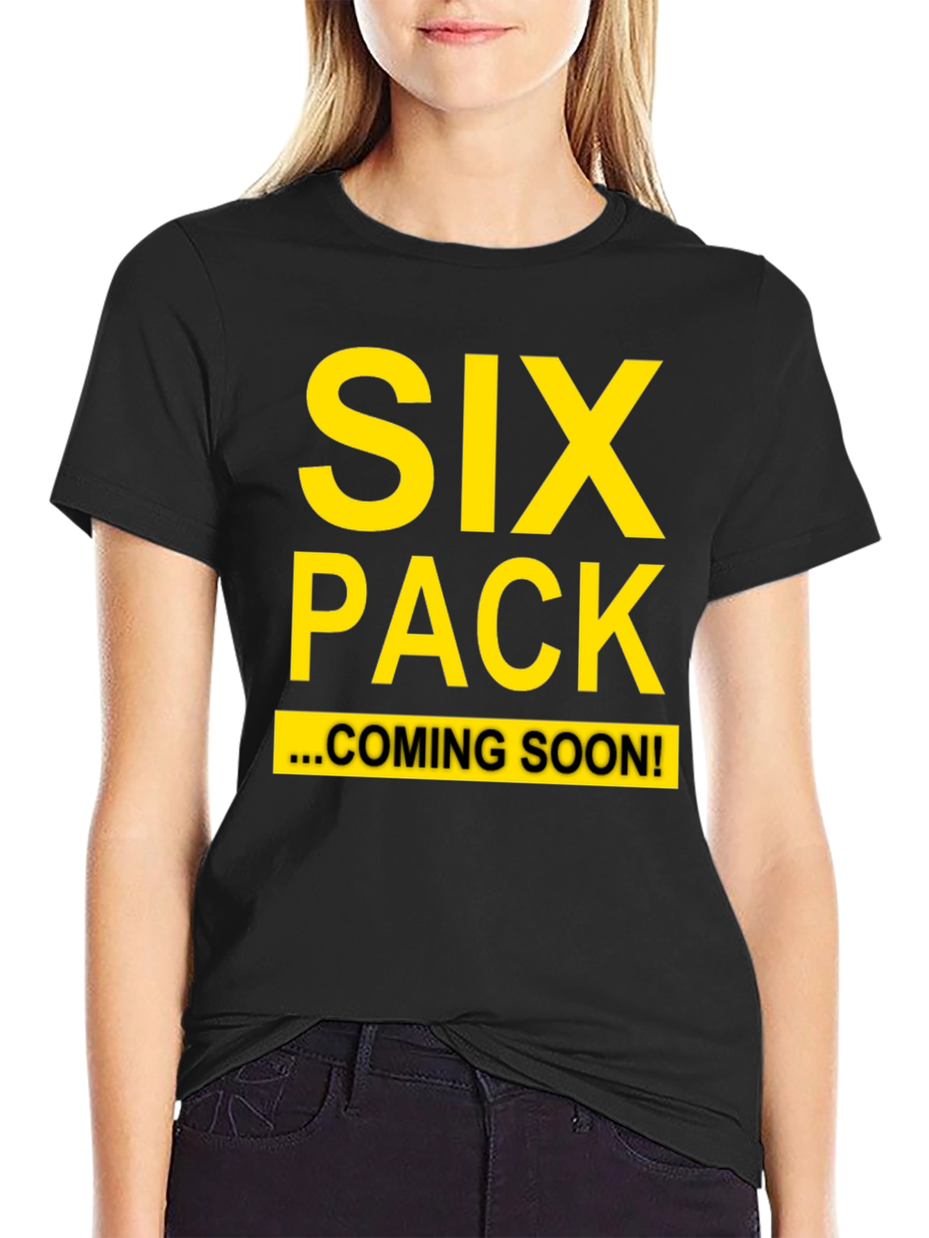 Black Six Pack Coming Soon T-Shirt view 2