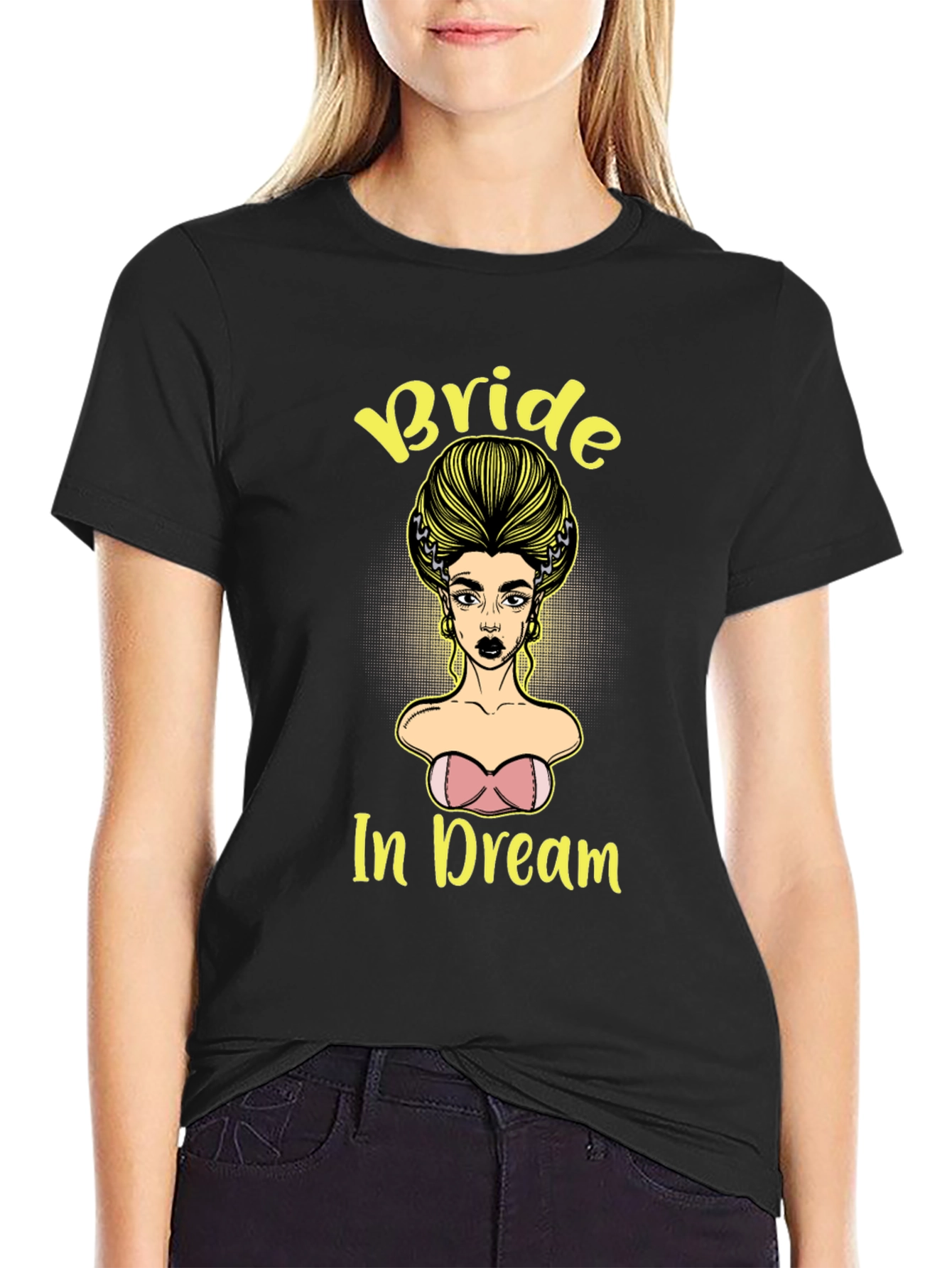 Black Bride In Dream Graphic Tee - Unique Design view 2