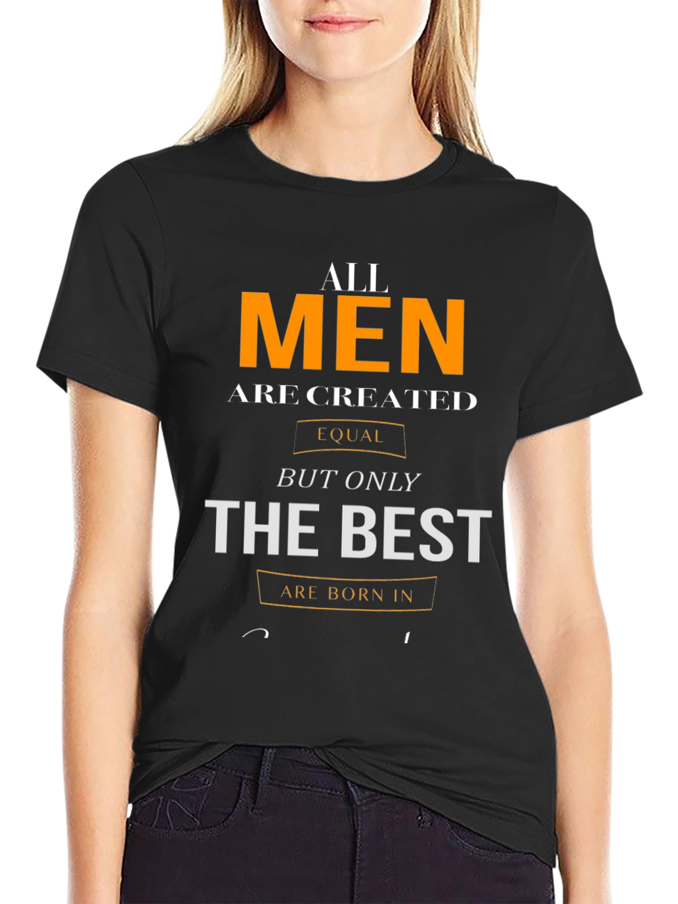 Black All Men are Created Equal Graphic Tee view 2