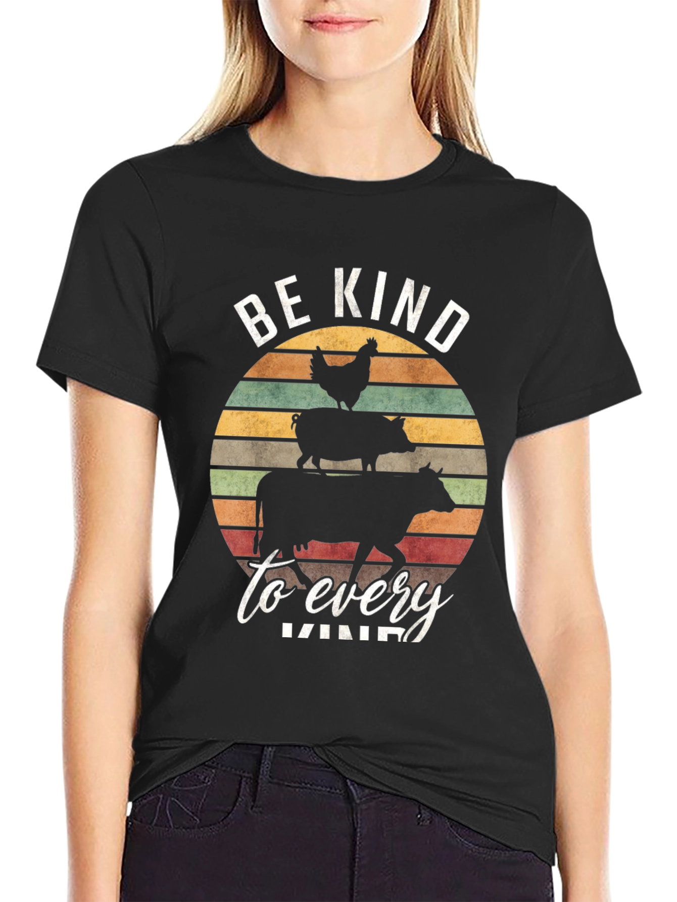 Black Be Kind to Every Kind T-Shirt view 2