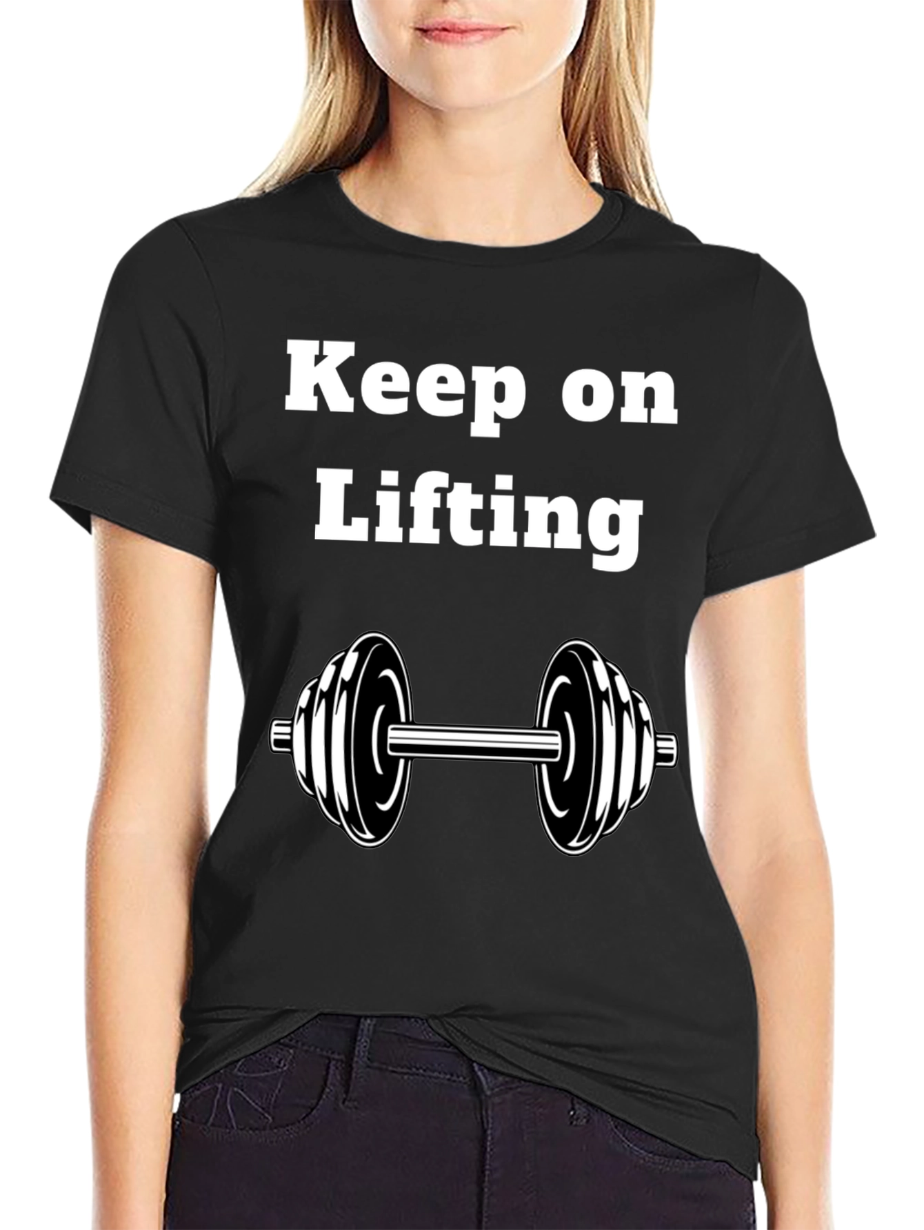 Black Keep On Lifting T-Shirt view 2