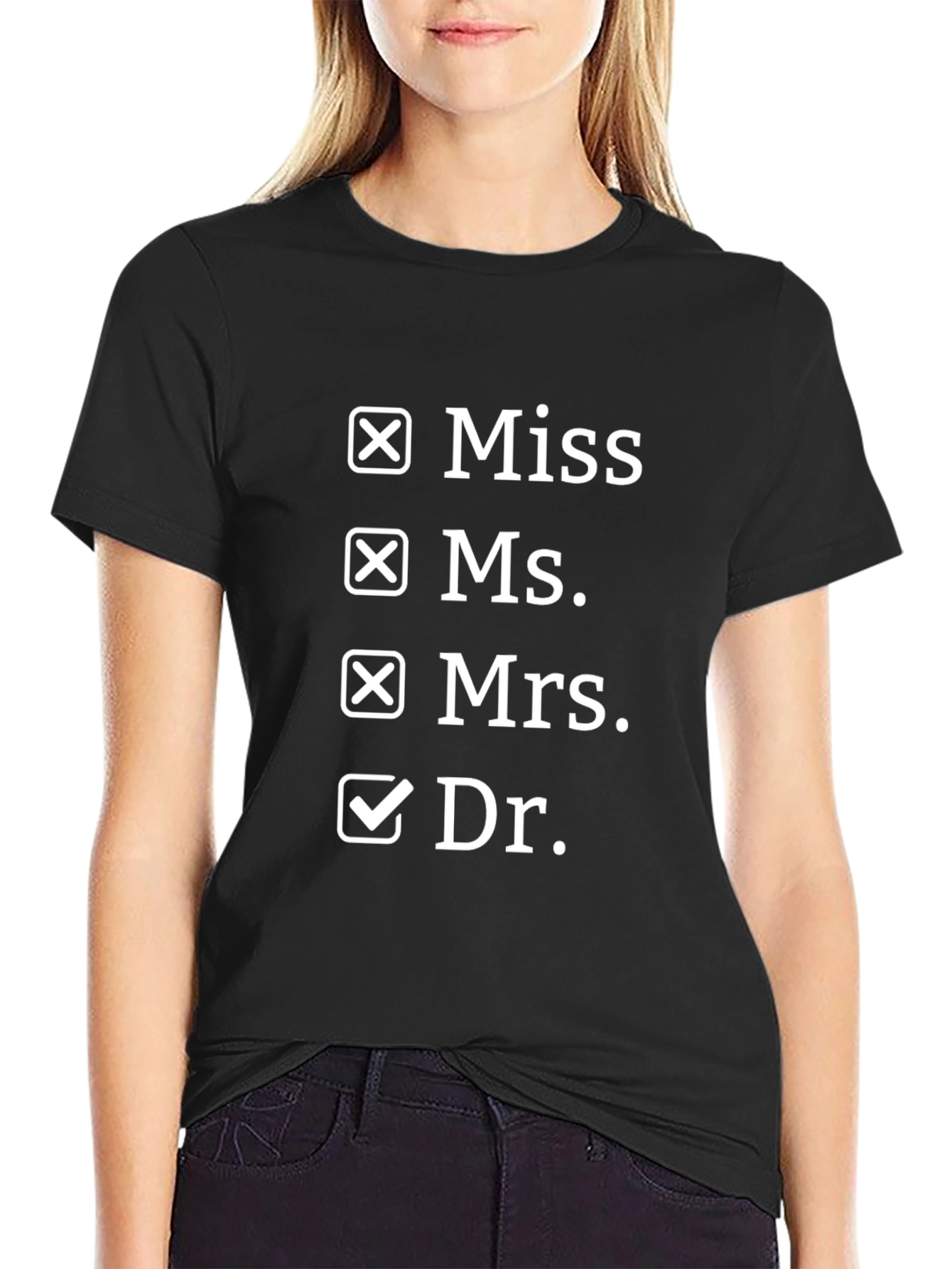 Black Doctor T-Shirt - Funny Academic Humor Tee view 2