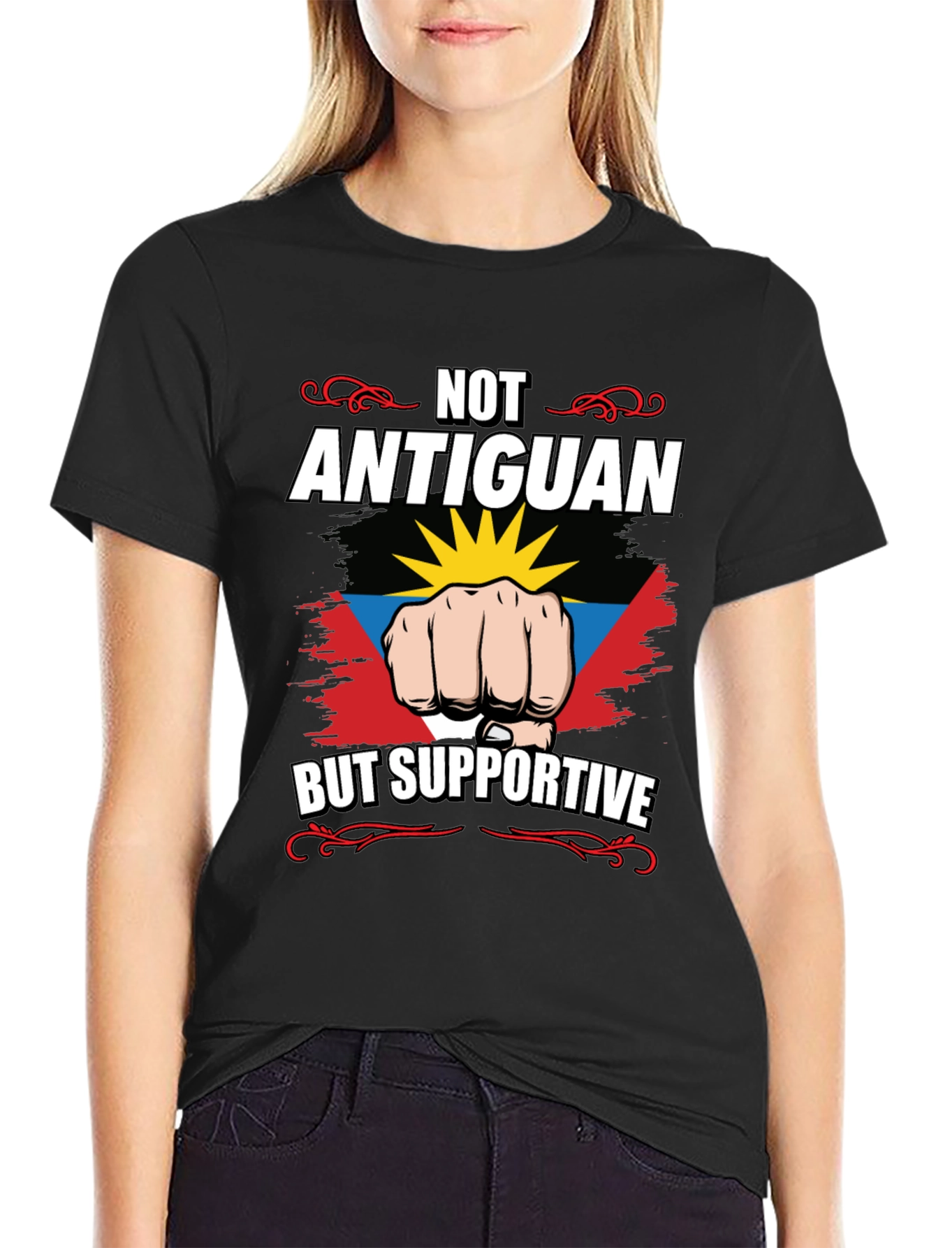 Antiguan Supportive Graphic T-Shirt - 2