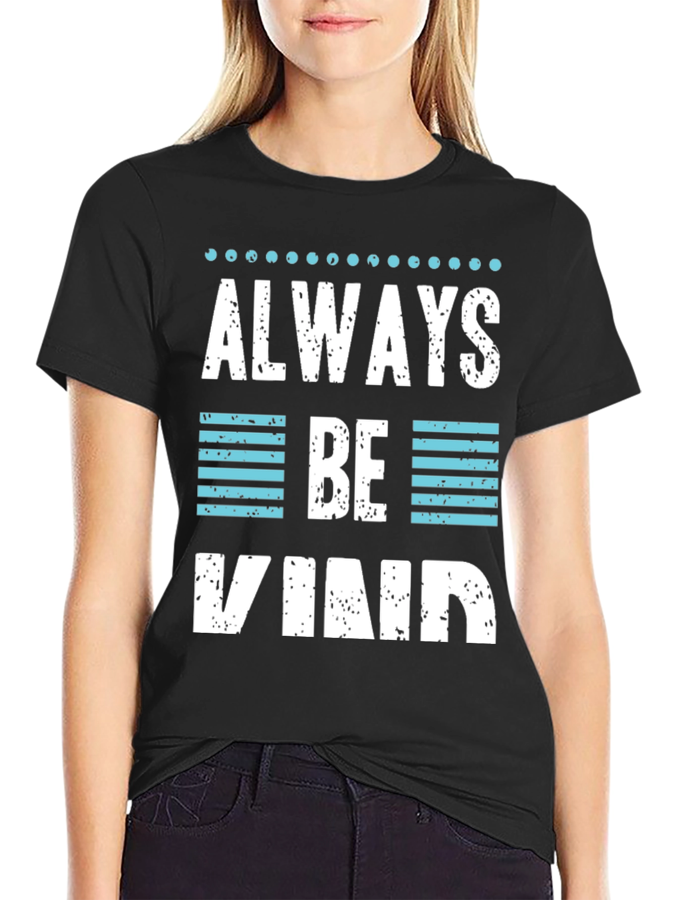 Black Always Be Kind Graphic T-Shirt view 2