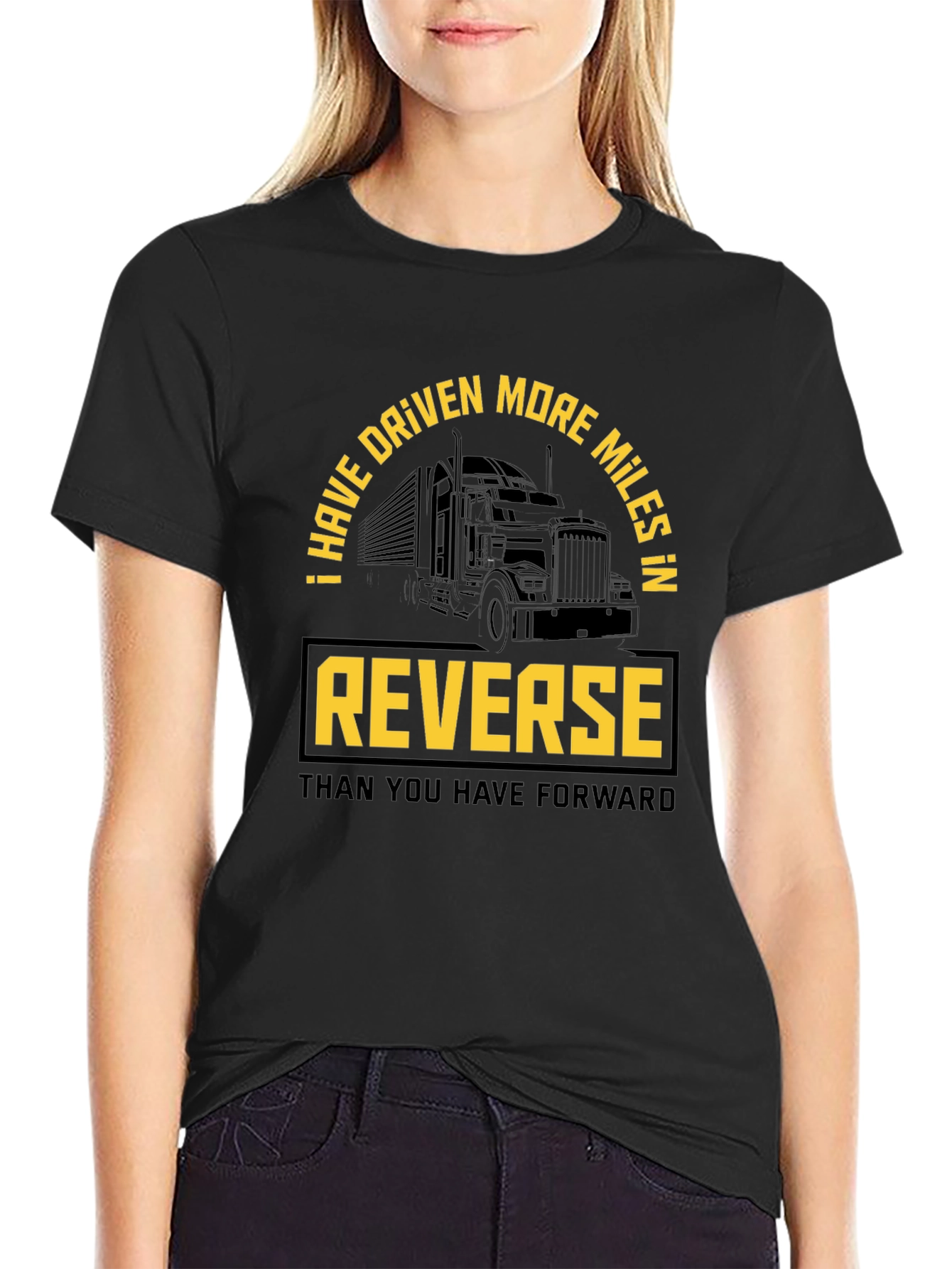 Trucker Humor T-Shirt: Reverse Miles - 2