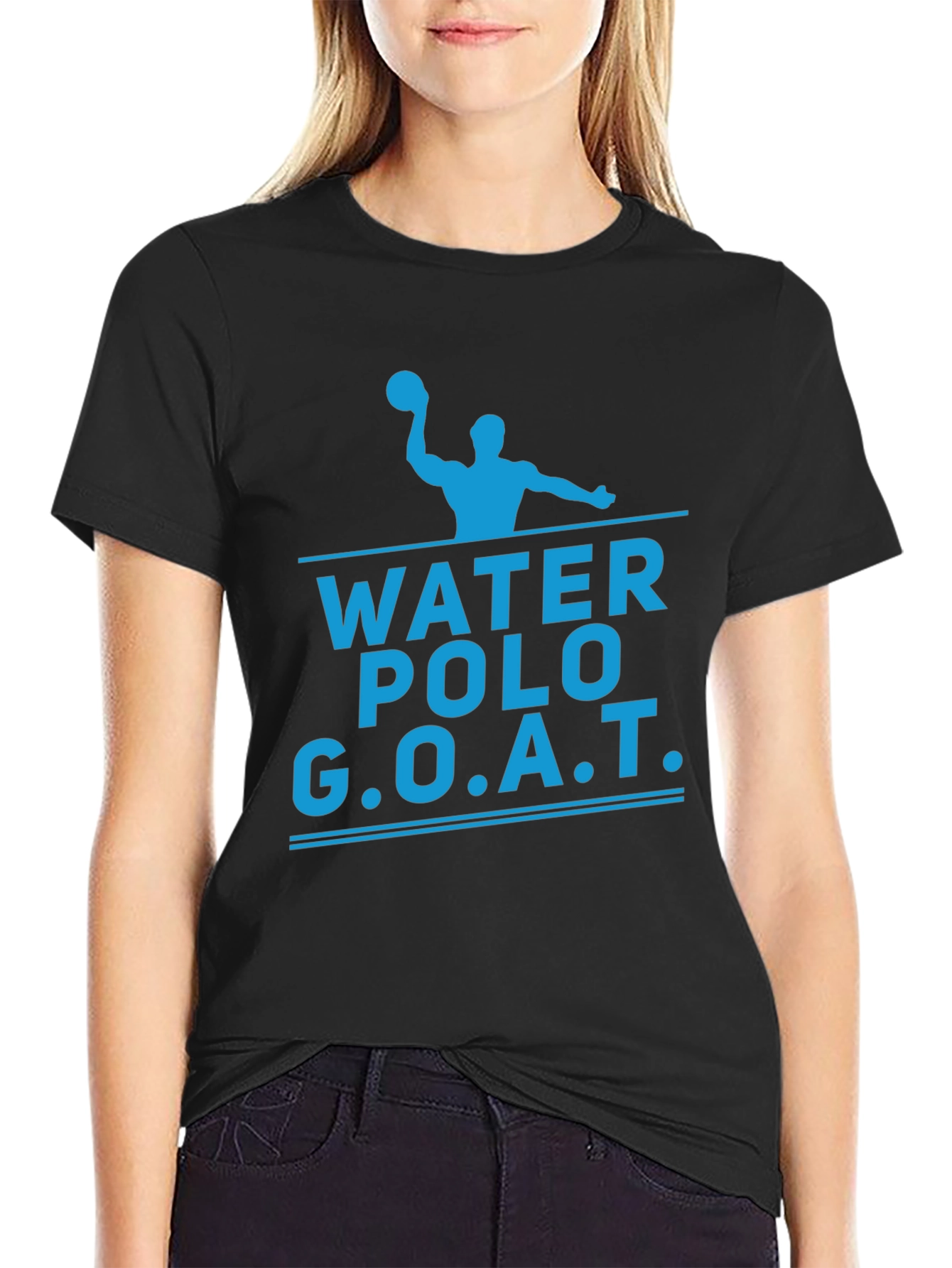 Black Water Polo GOAT T-Shirt - Black view 2