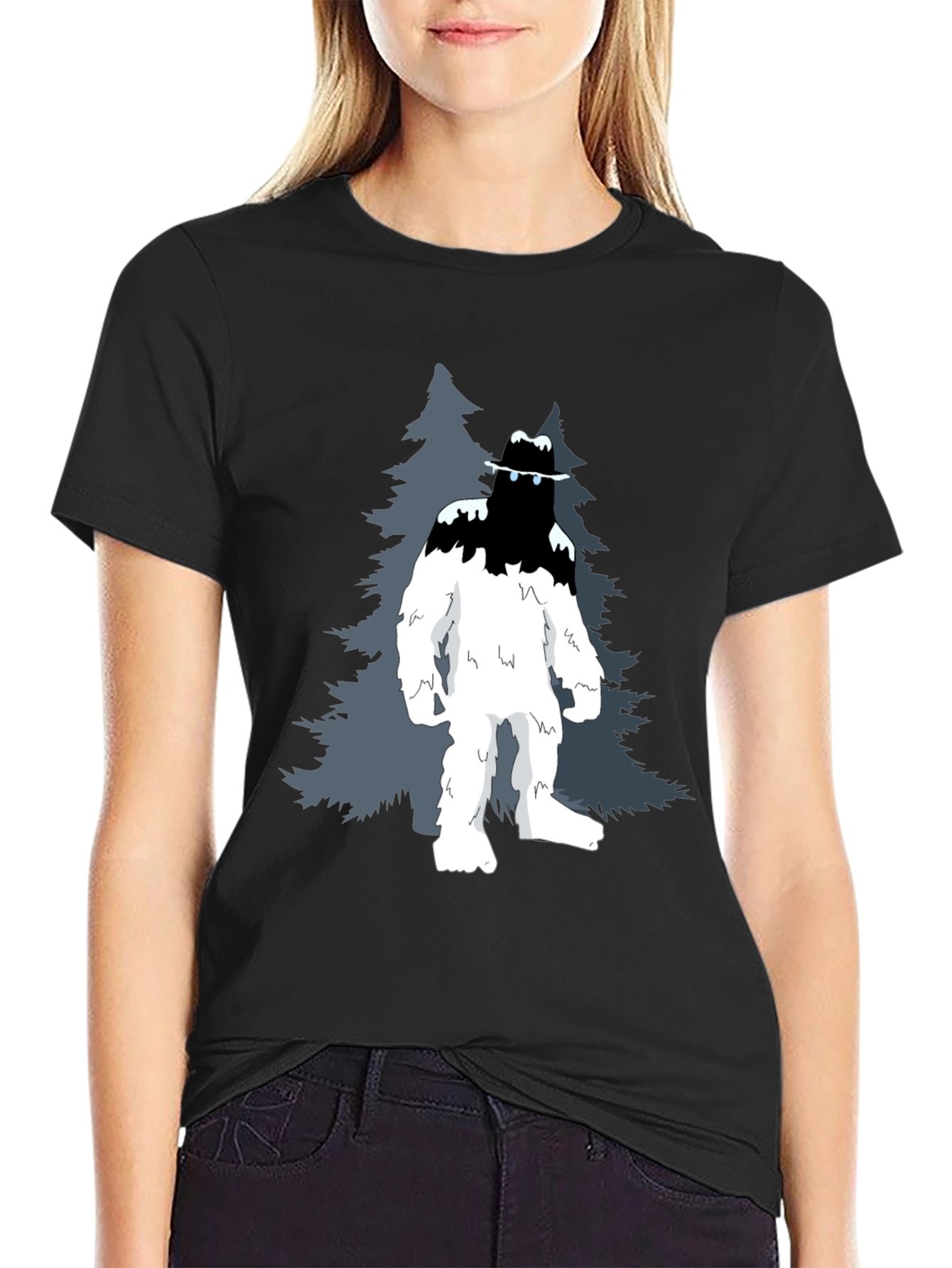 Black Sasquatch Graphic Tee - Mystery in the Mountains view 2
