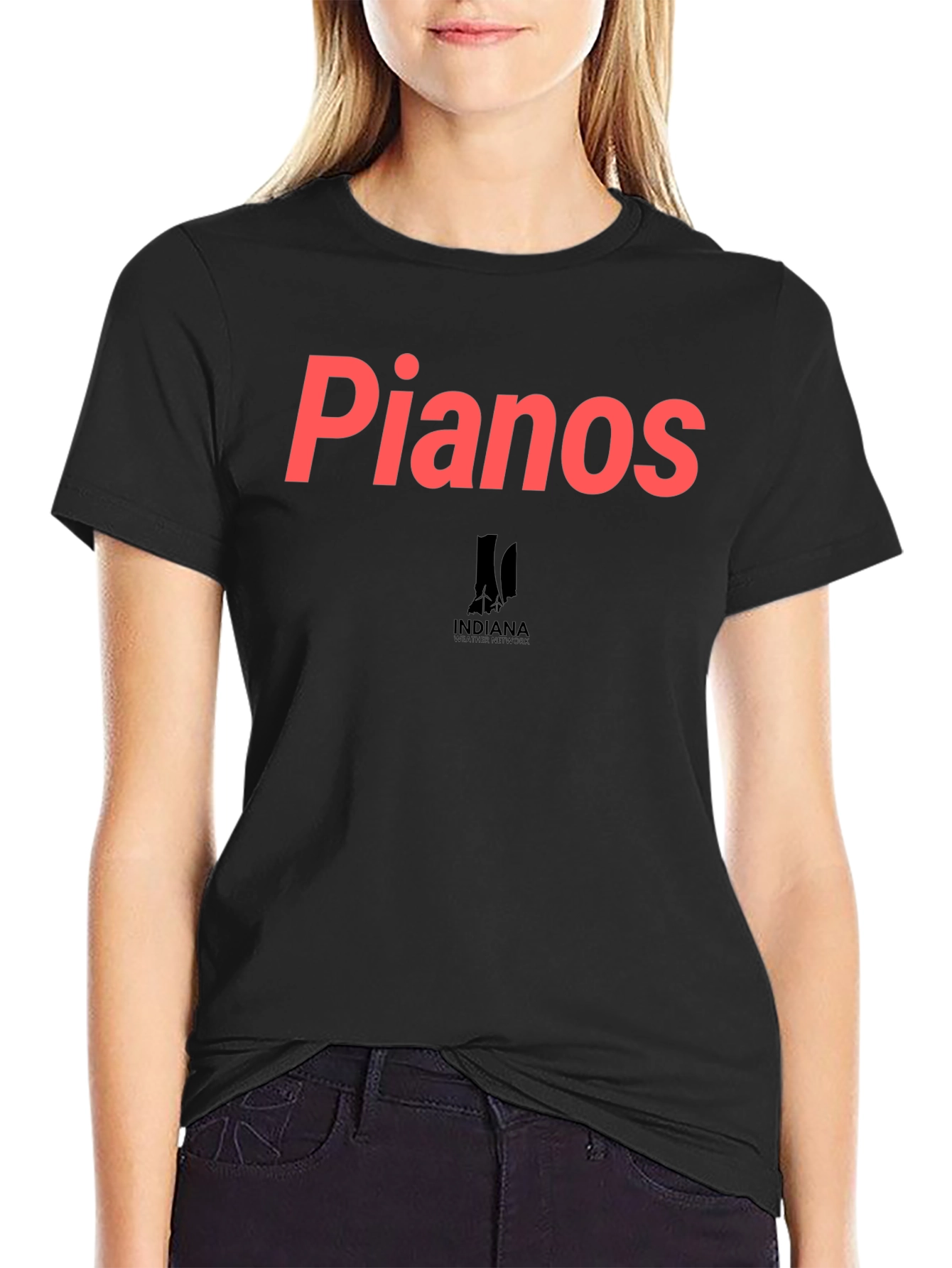 Black Pianos Graphic Tee - Indiana Theatre Style view 2