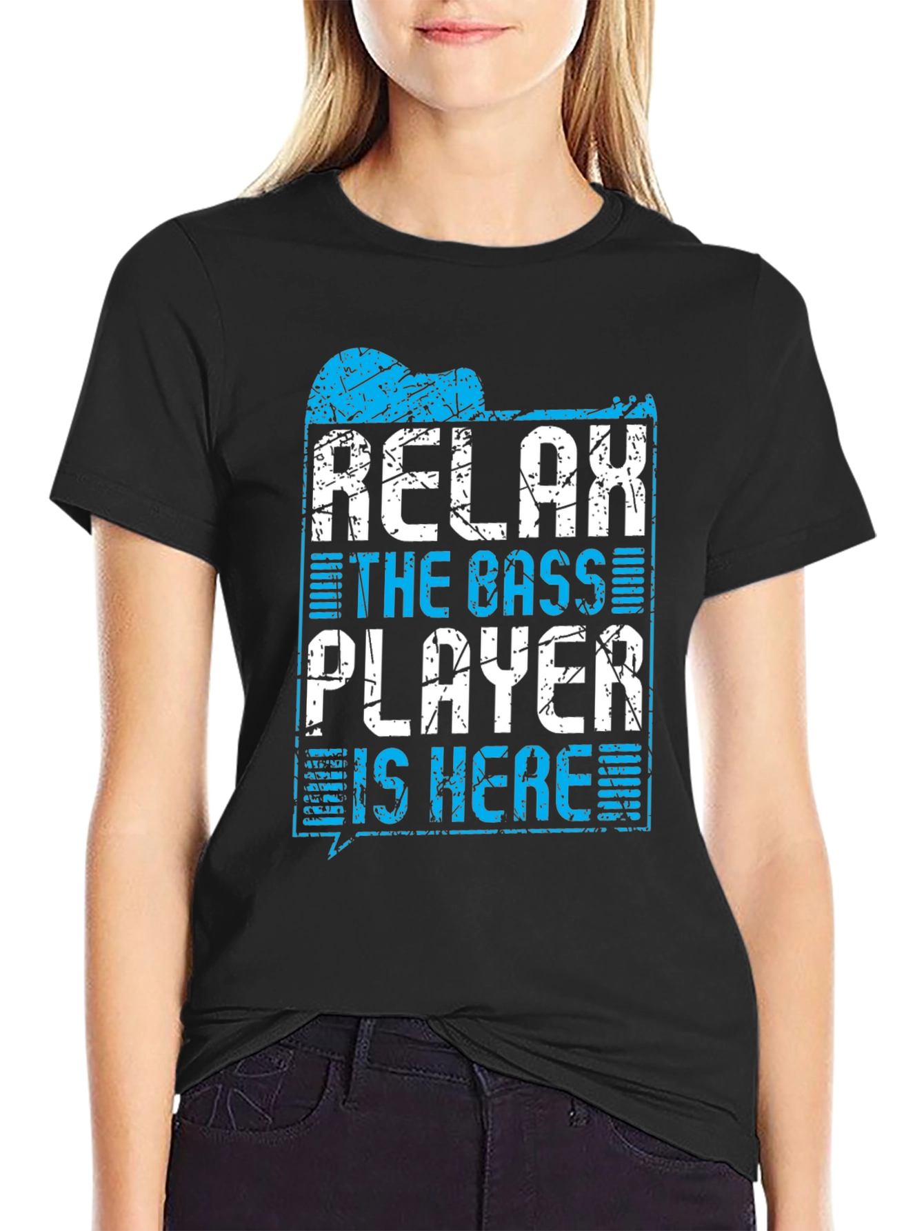 Black Relax, The Bass Player Is Here T-Shirt view 2