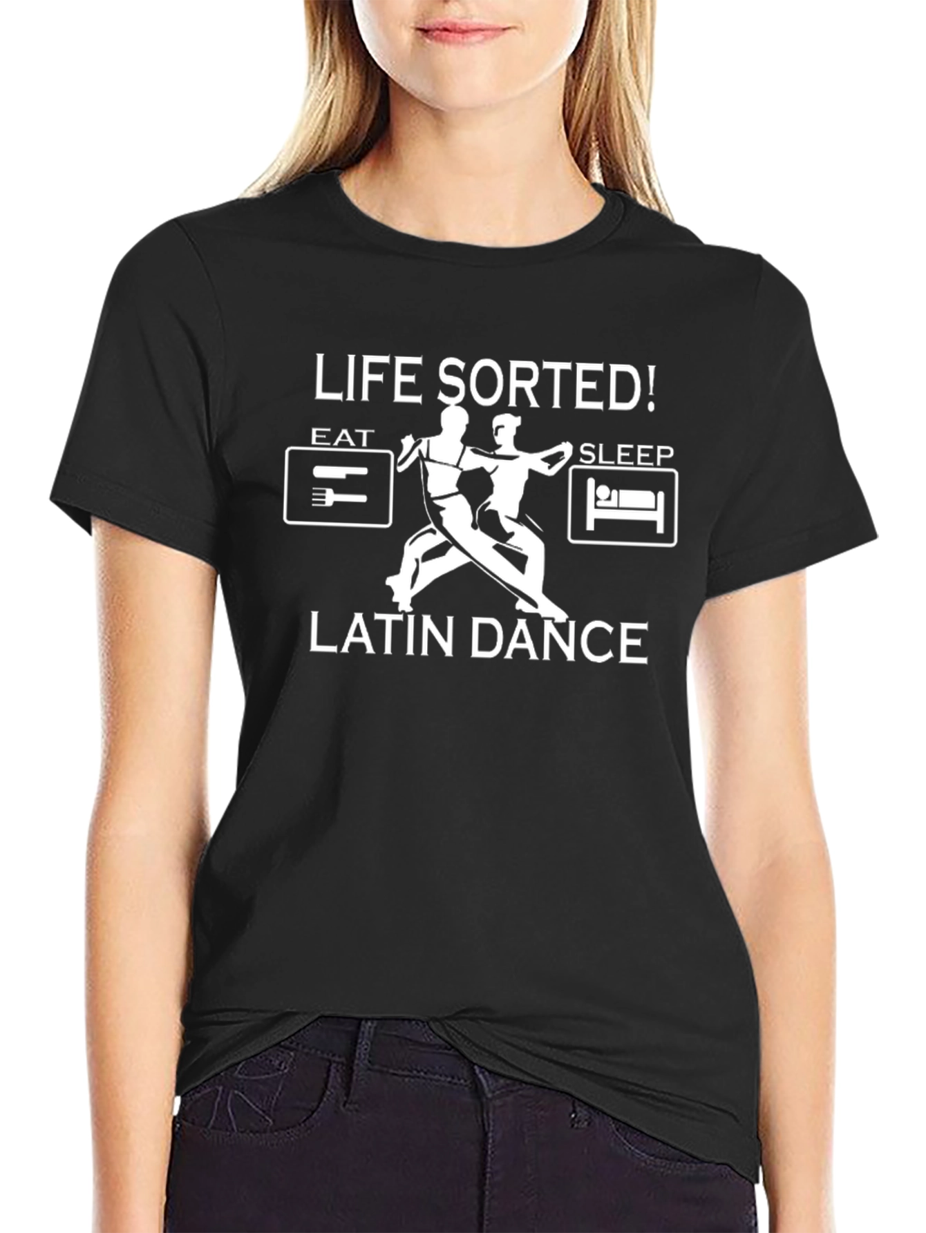 Black Life Sorted Latin Dance T-Shirt view 2