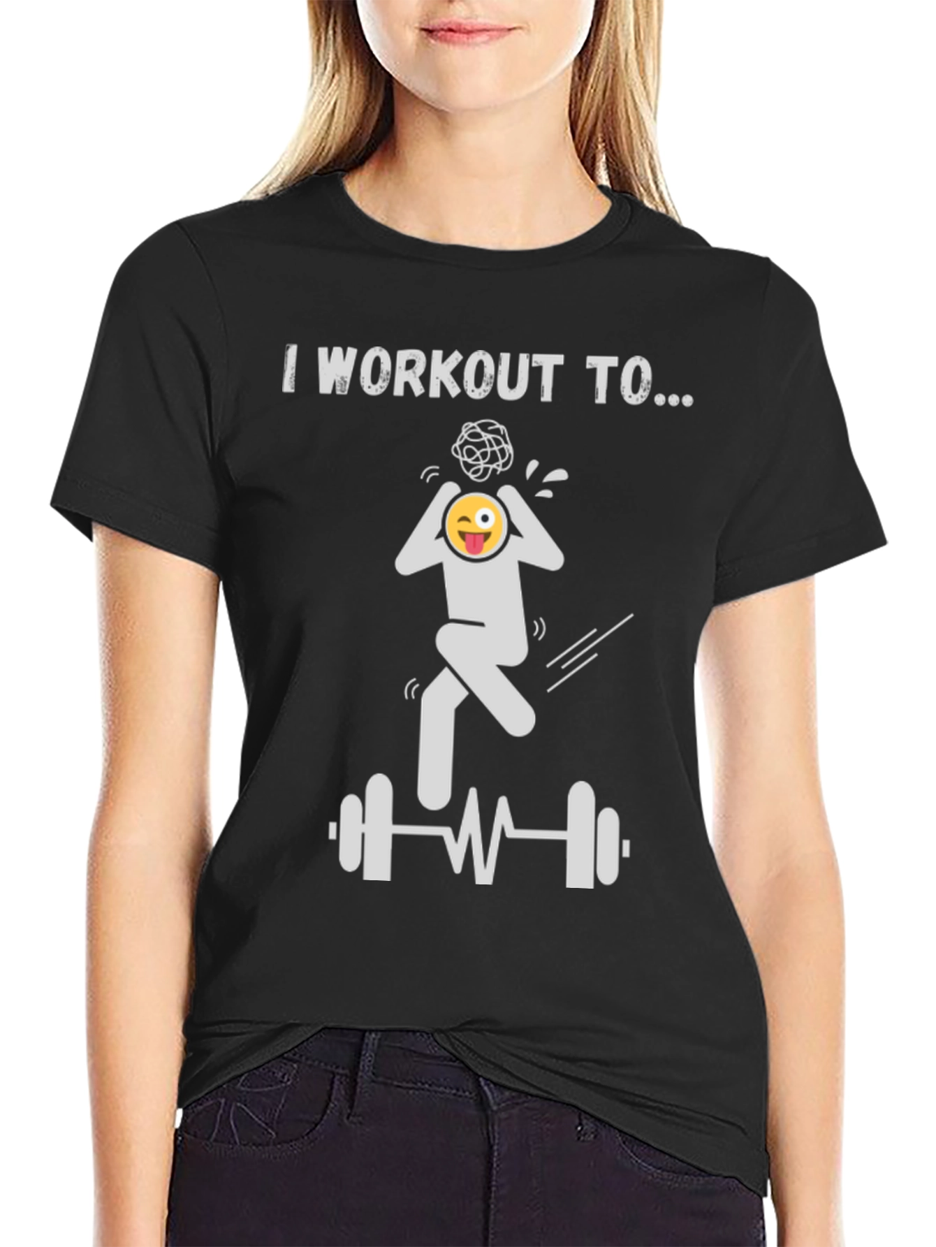Black Workout Mind T-Shirt view 2