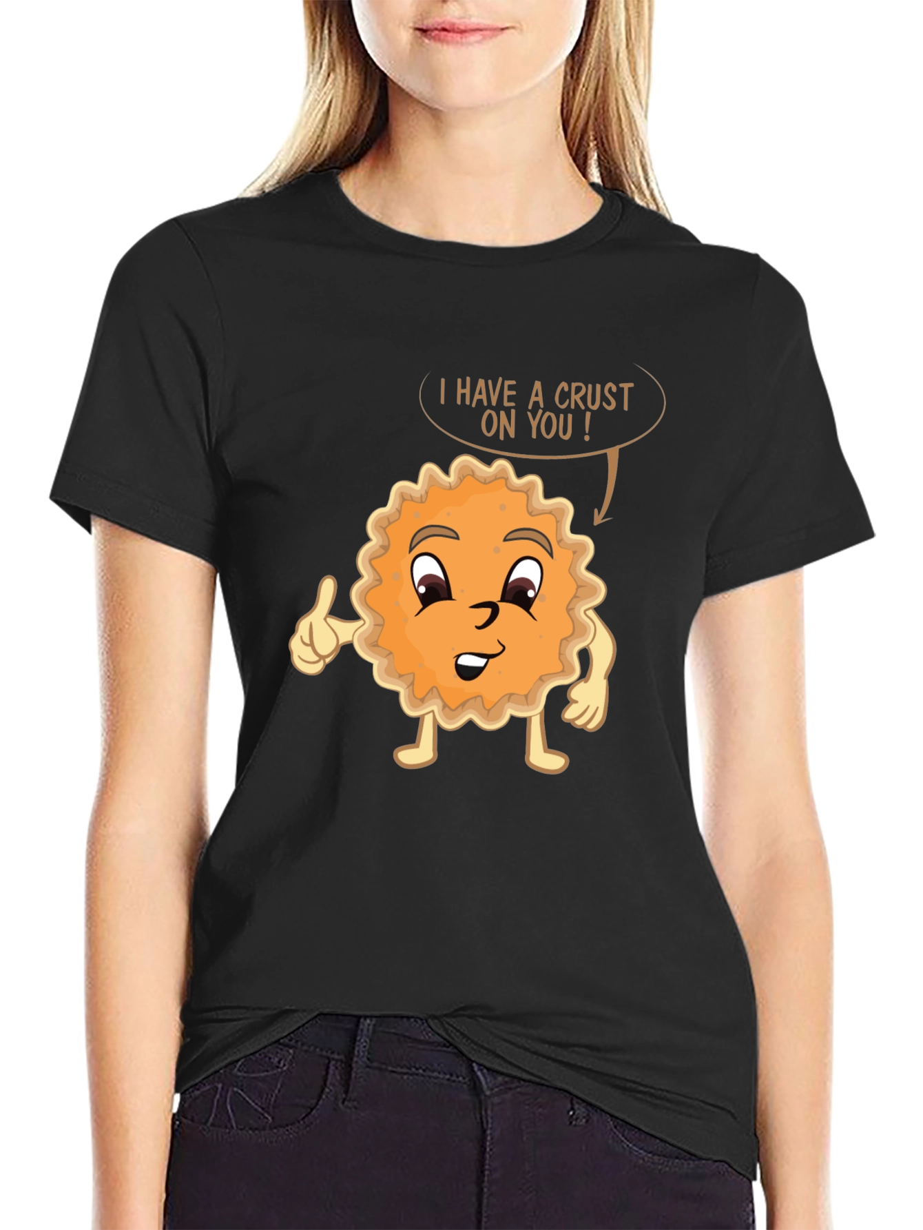 Funny Pie Pun T-Shirt - I Have A Crust On You! - 2