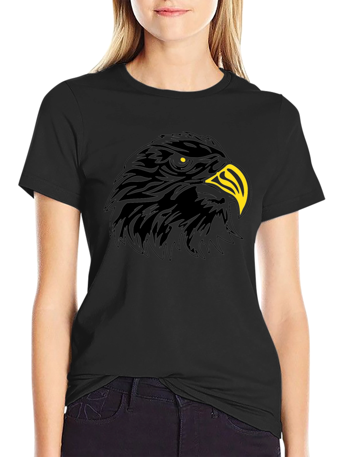 Black Black Eagle Graphic Tee - Men's Fashion view 2