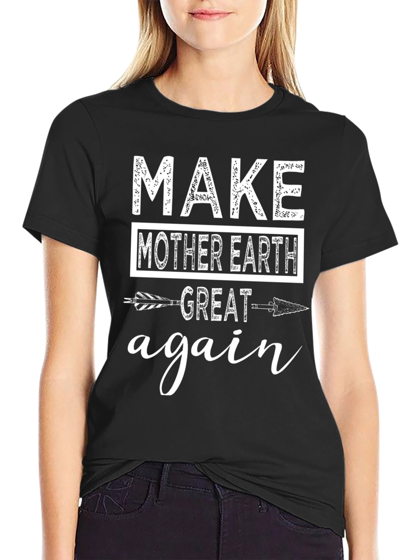 Black Make Mother Earth Great Again T-Shirt view 2