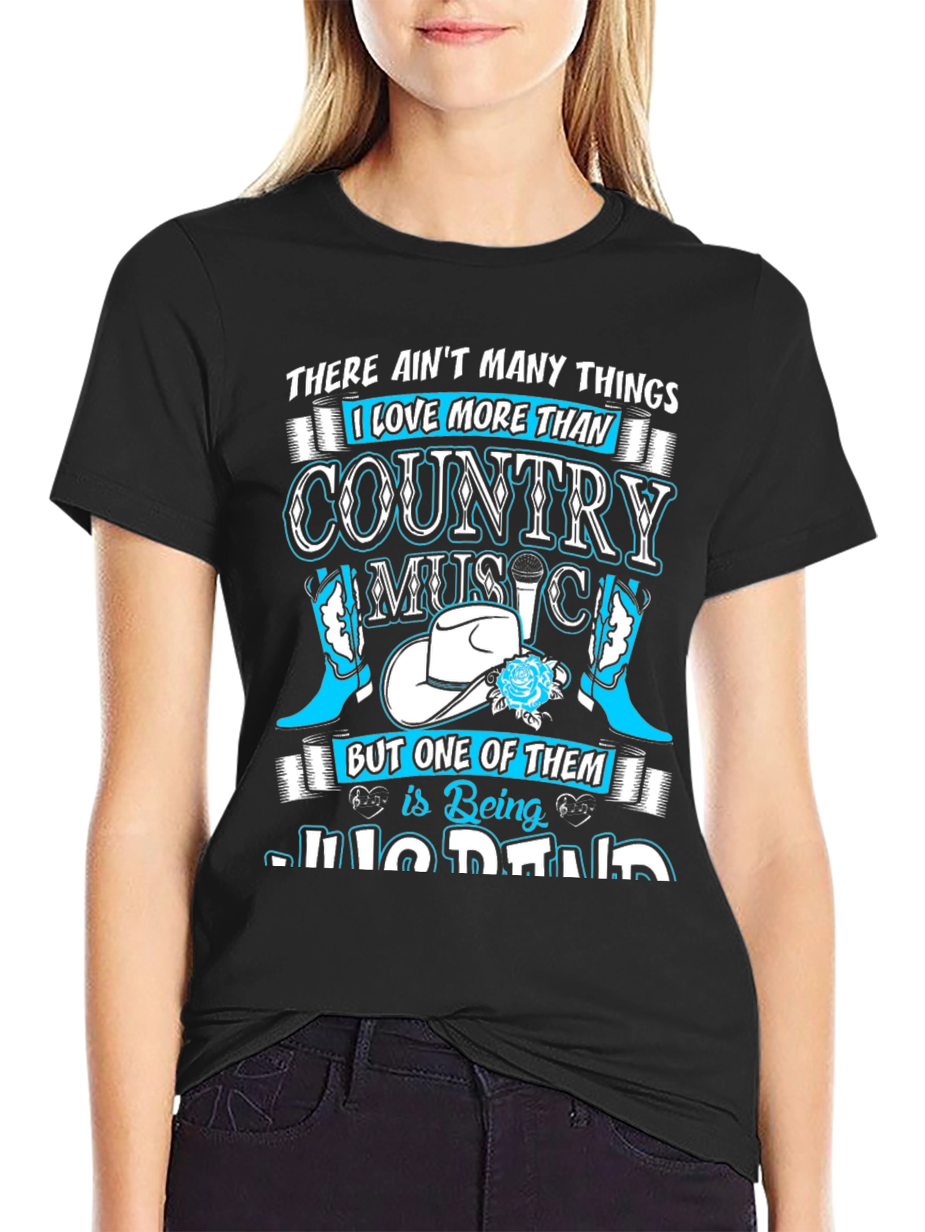 Black Country Music Fan T-Shirt view 2