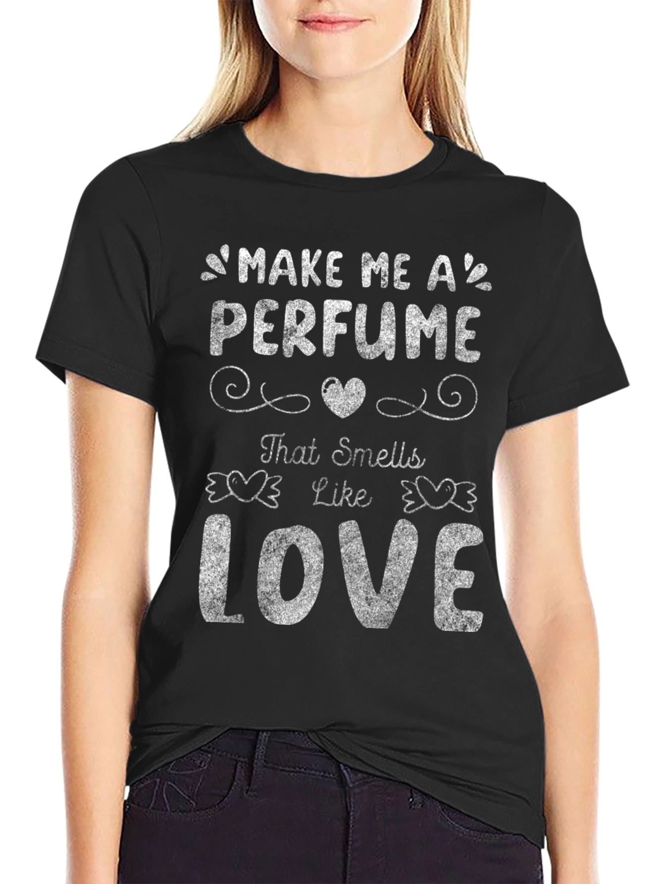Black Make Me a Perfume Love T-Shirt view 2