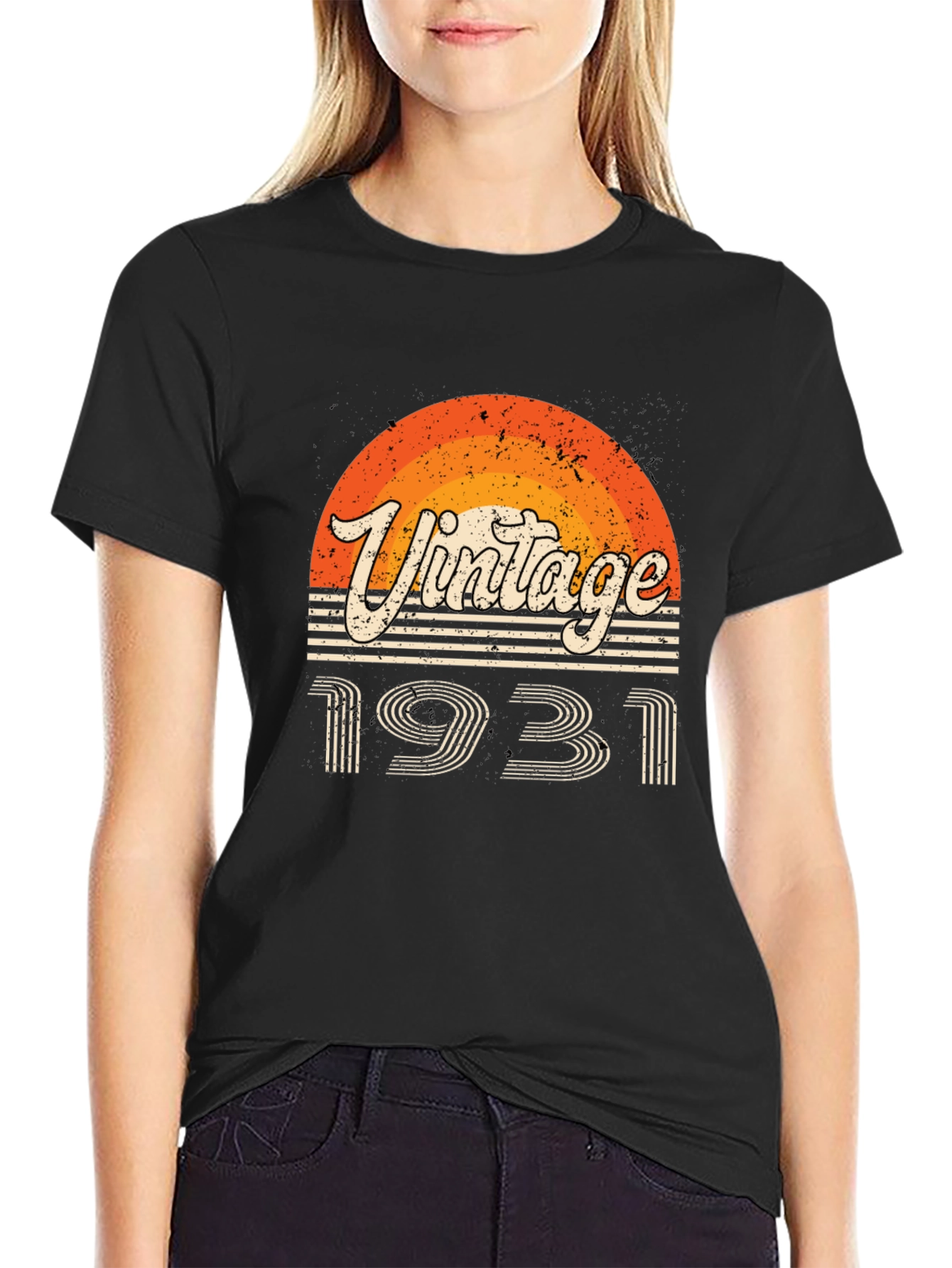 Black Vintage 1931 Graphic T-Shirt view 2