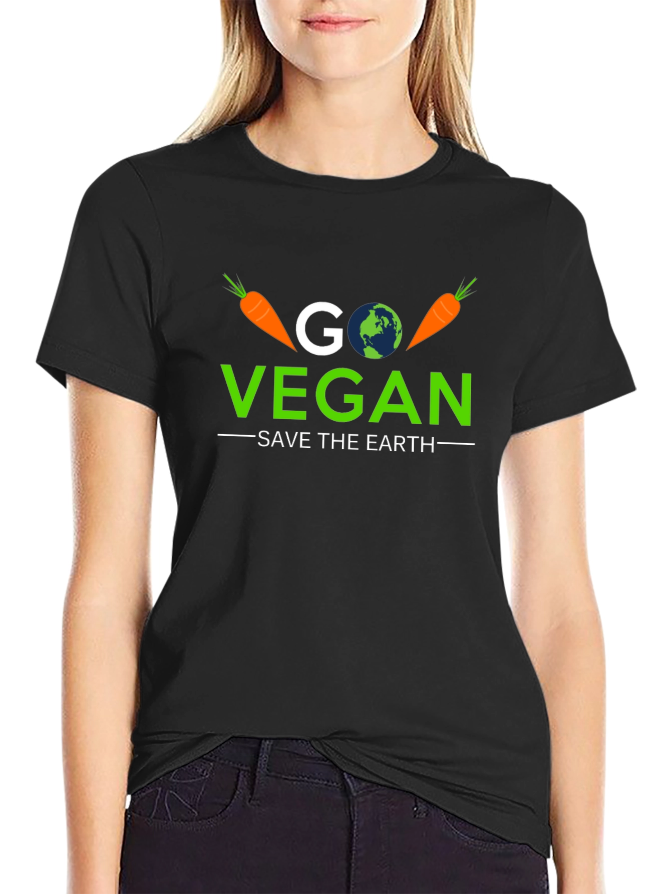 Go Vegan Save the Earth T-Shirt - 2