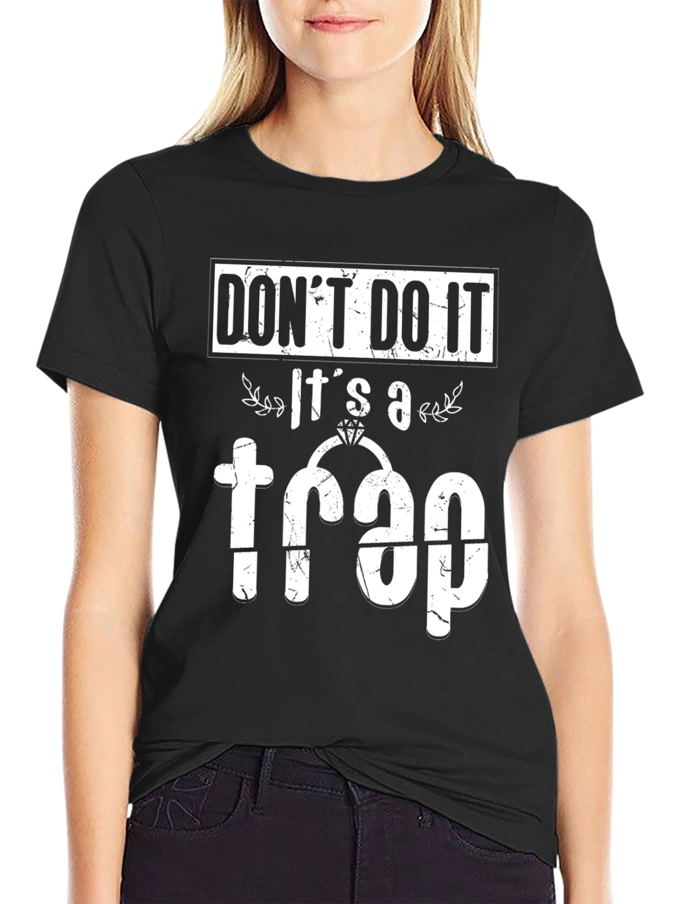 Black Don't Do It! It's a Trap T-Shirt view 2