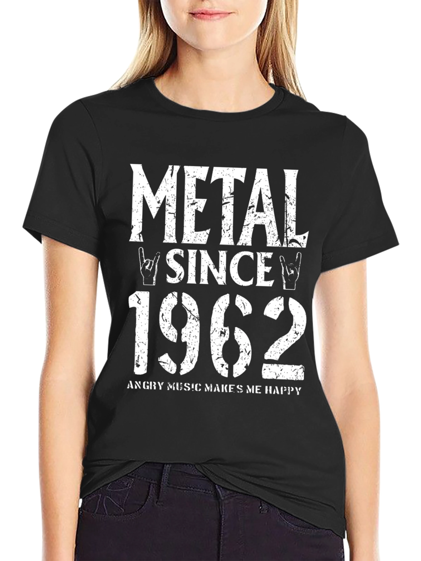 Black Metal Since 1962 T-Shirt - Vintage Rock Fan Apparel view 2
