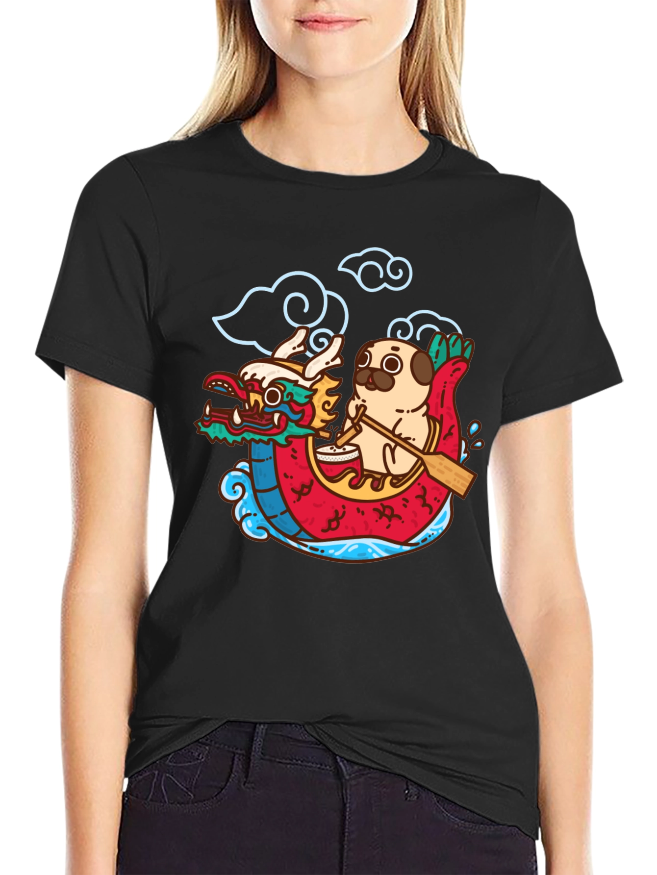 Dragon Boat Pug T-Shirt - 2