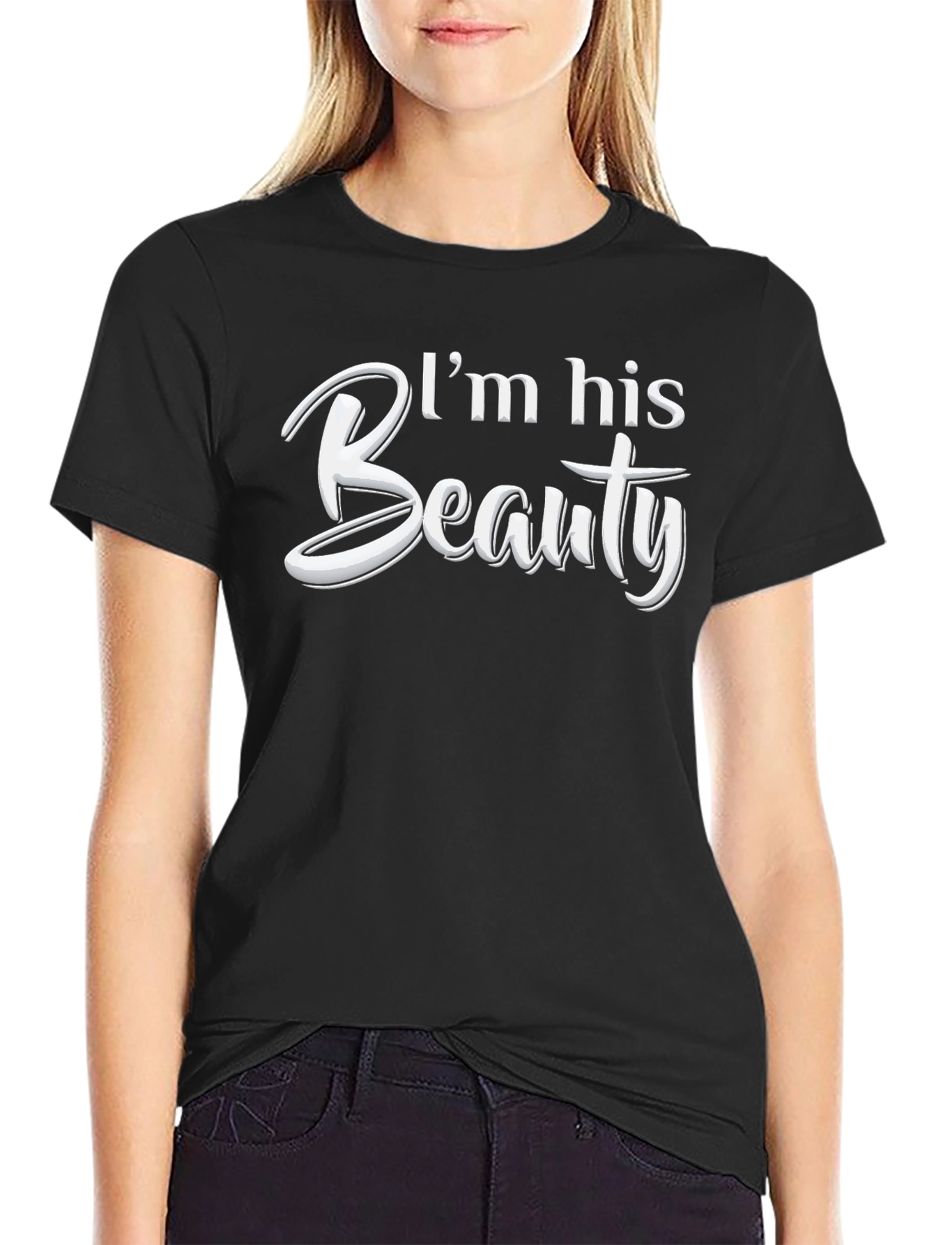 I'm His Beauty Matching Couple T-Shirt - 2