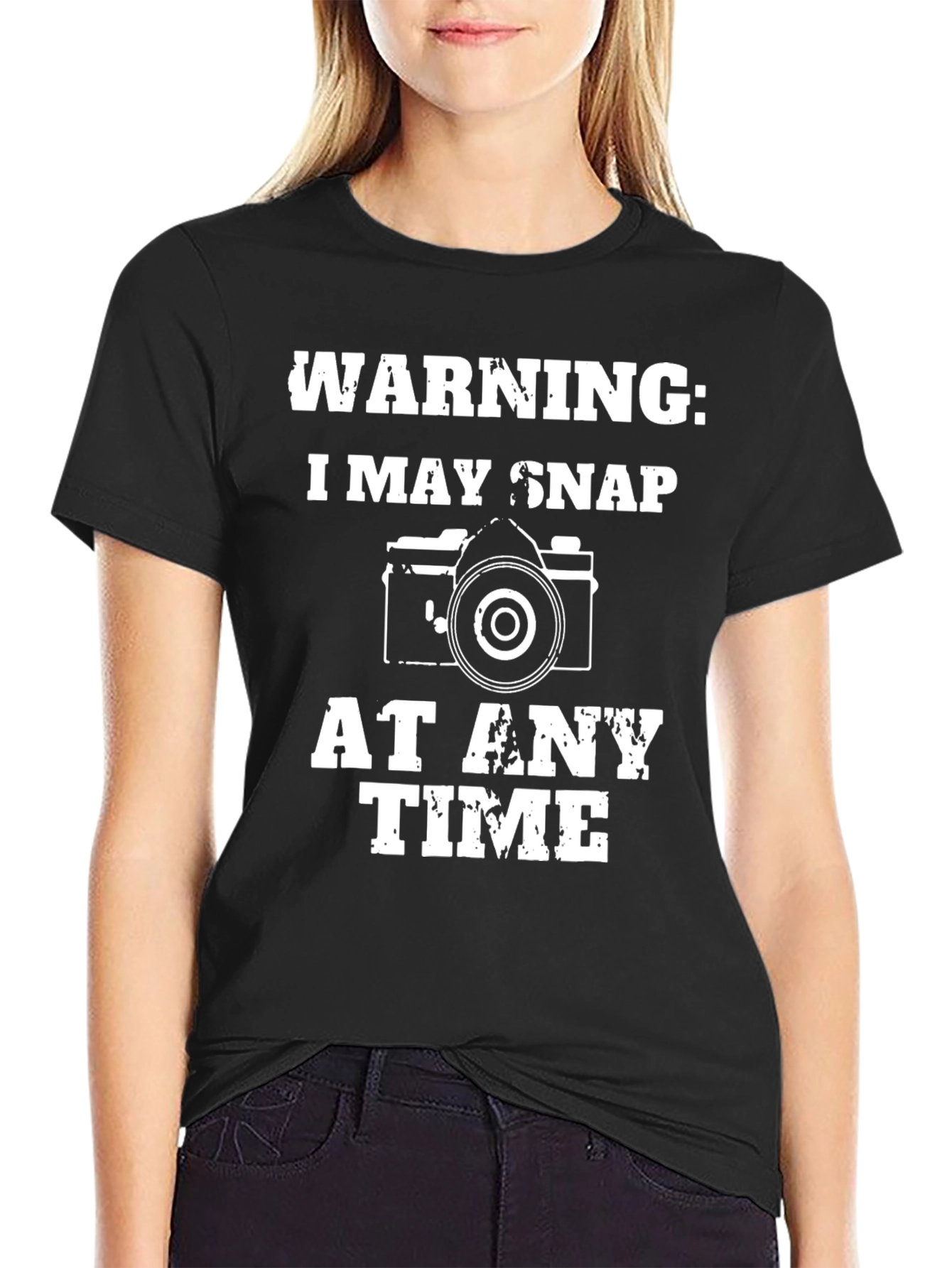 Warning I May Snap at Any Time Camera T-Shirt - 2