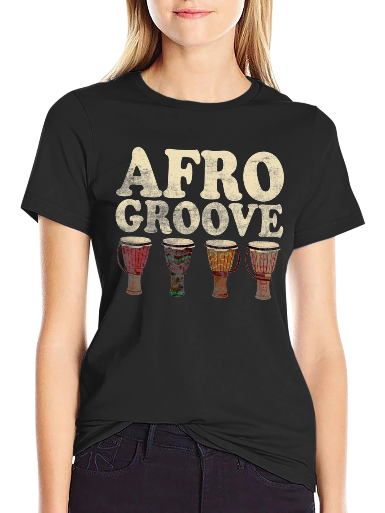 Afro Groove Djembe Drum T-Shirt - 2