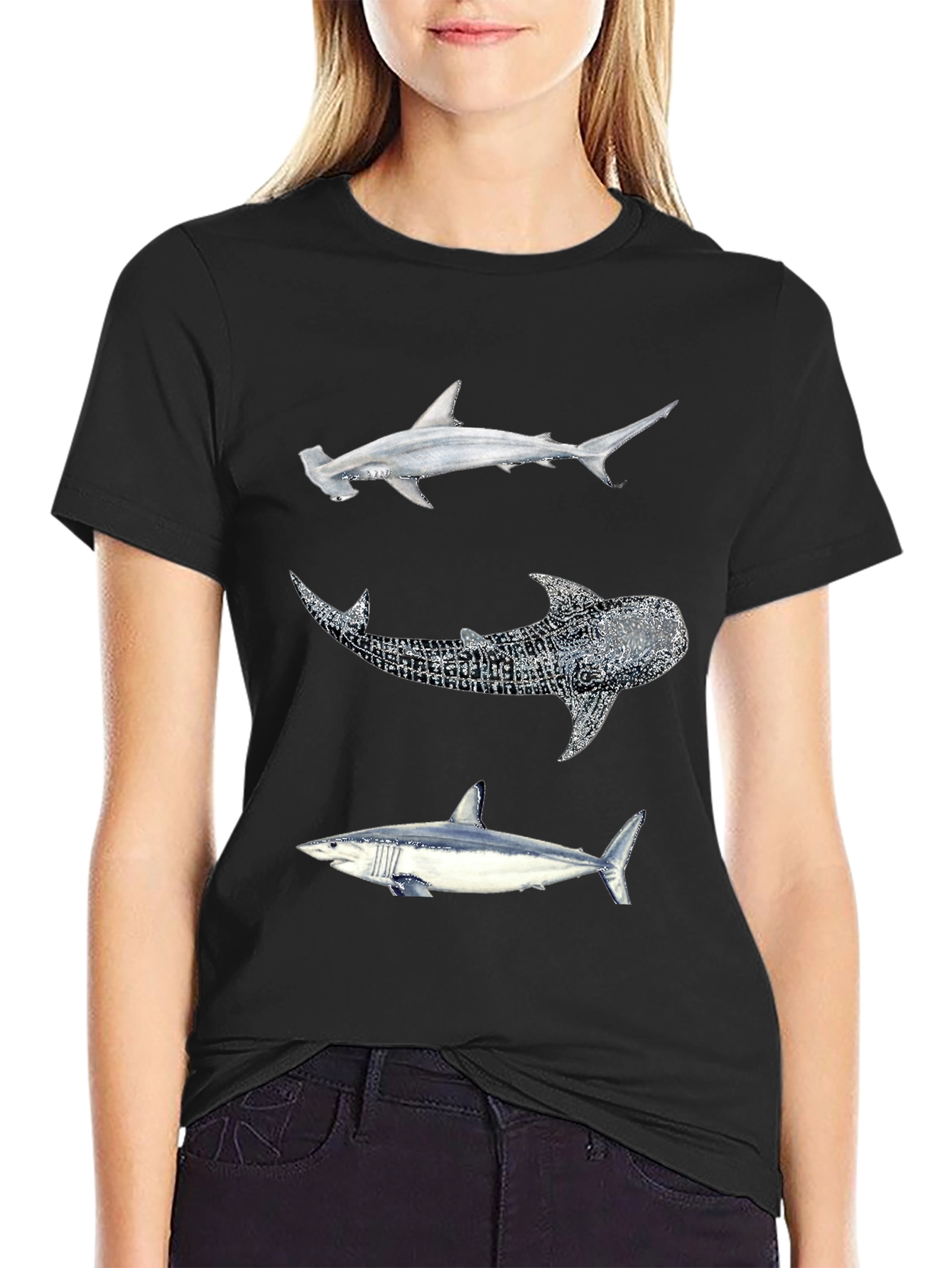 Black Shark Trio Black T-Shirt view 2