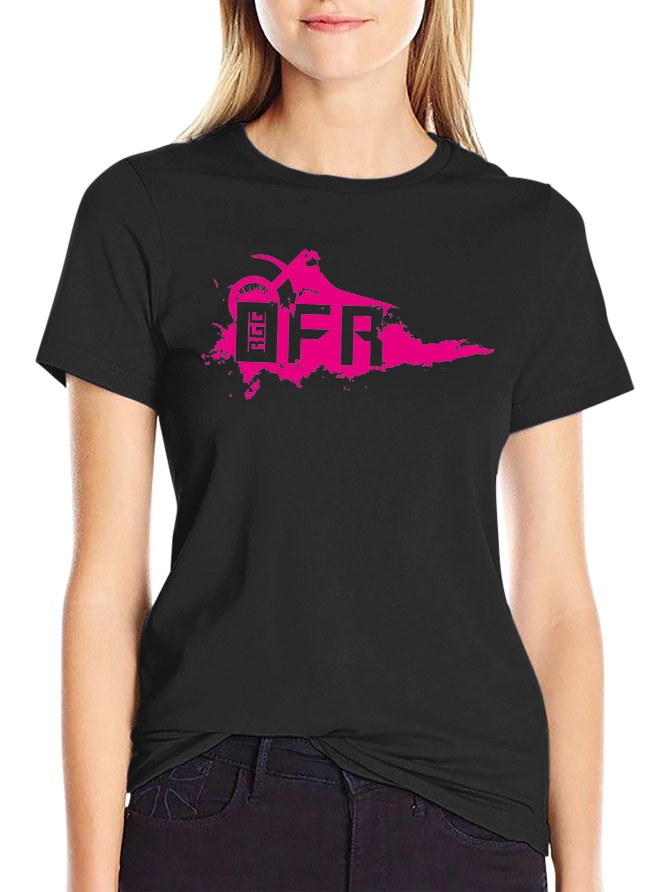 Black Black OFR Dirt Bike T-Shirt - Bold Graphic Tee view 2