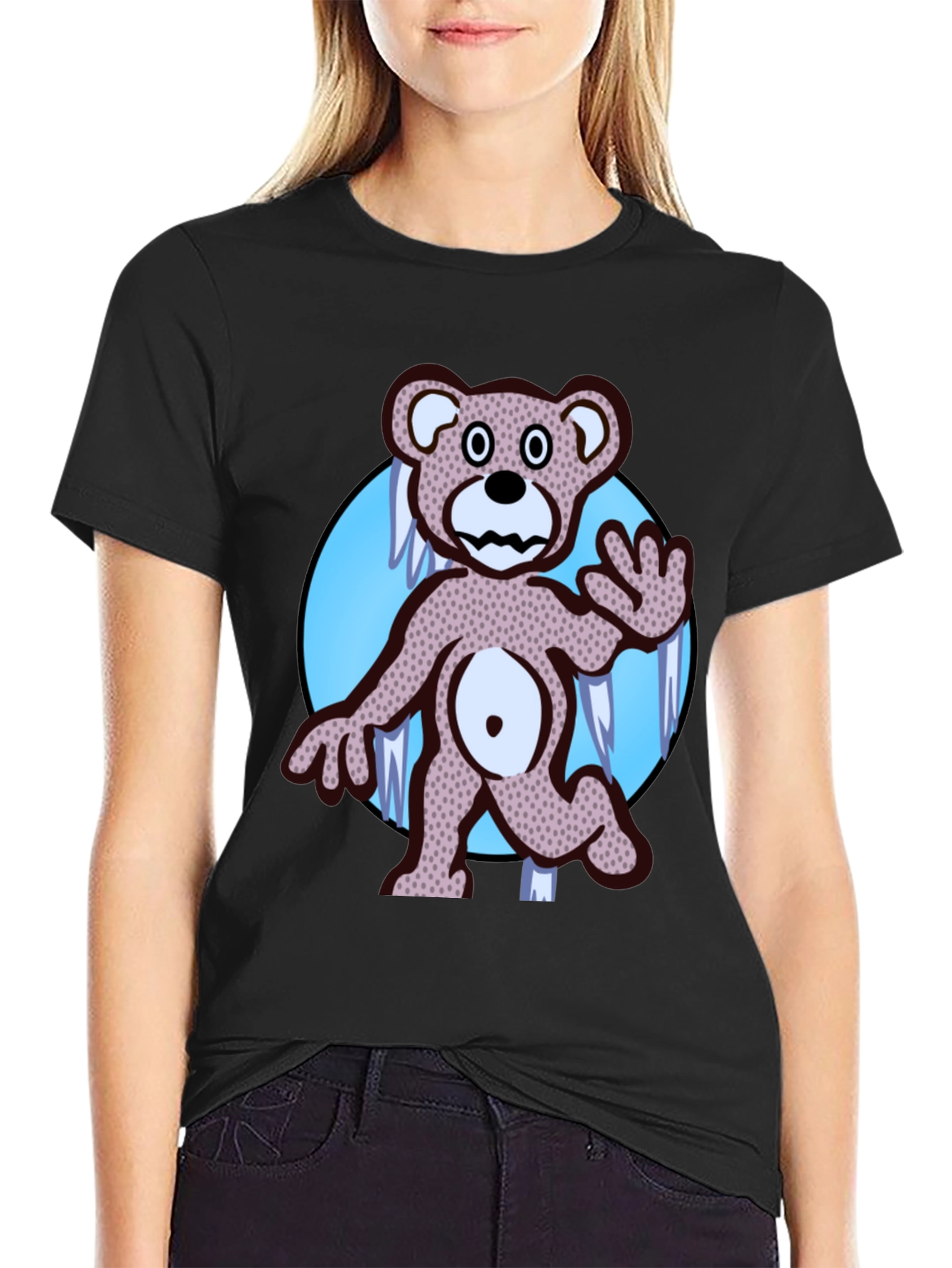 Black Dancing Bear Graphic Tee - Grateful Dead Inspired view 2
