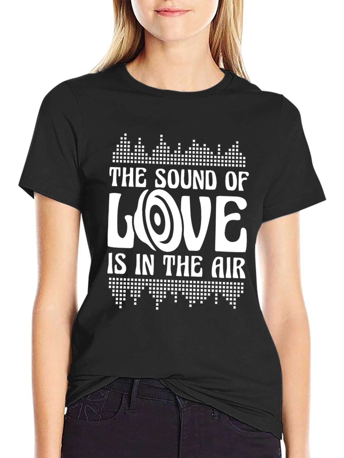 Black The Sound of Love Black Graphic Tee view 2
