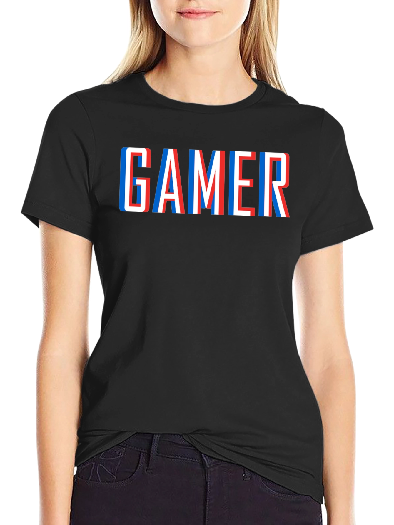 Black Gamer T-Shirt - Stylish Black Tee for Gaming Enthusiasts view 2