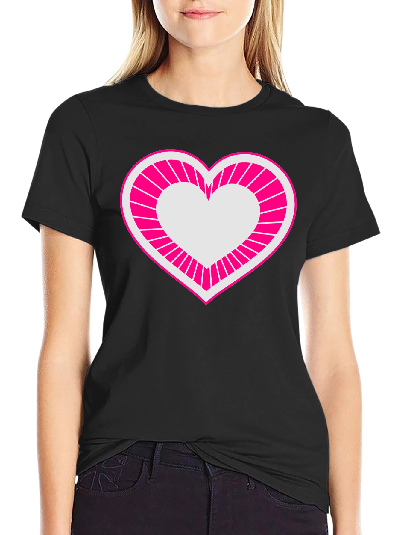 Black Heart Graphic Tee - Bold & Stylish Men's T-Shirt view 2