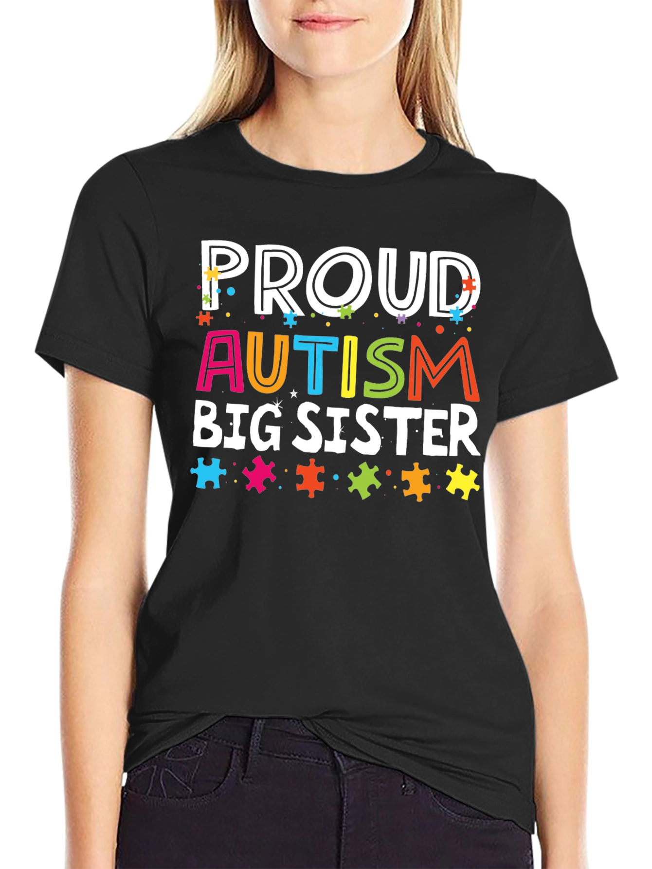 Proud Autism Big Sister T-Shirt - 2