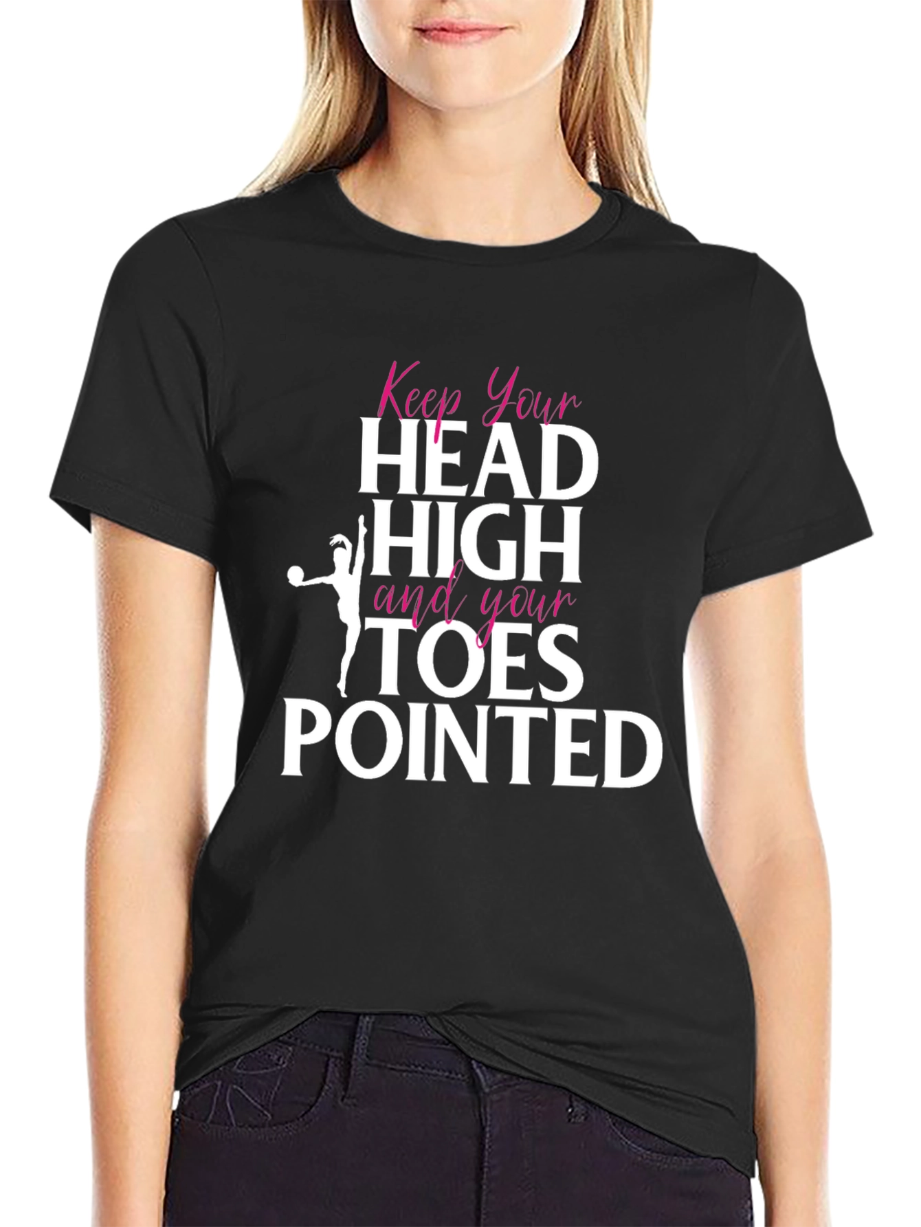 Black Keep Your Head High Graphic Tee view 2